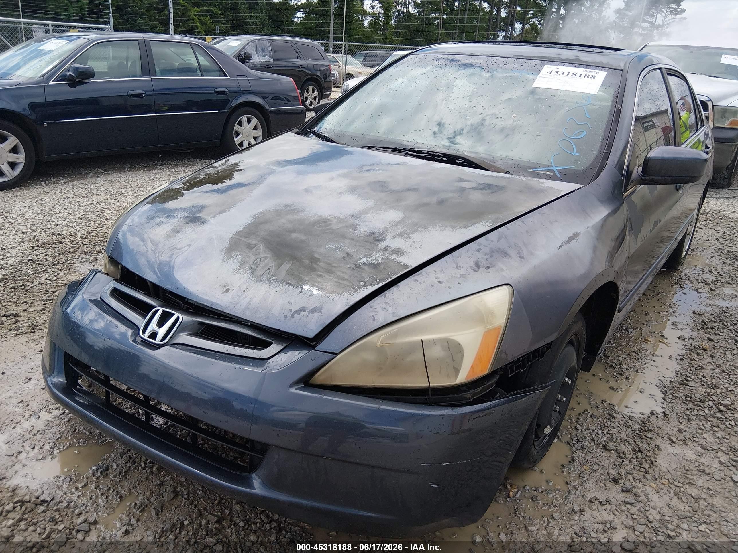 2004 Honda Accord 2.4 Ex Gray vin: 1HGCM56674A063740