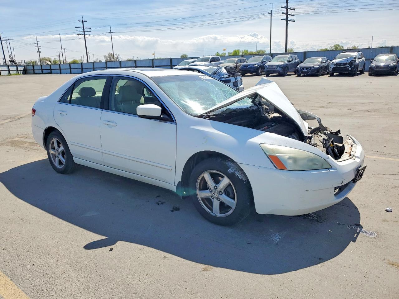 2004 Honda Accord Ex Белый vin: 1HGCM56674A107669