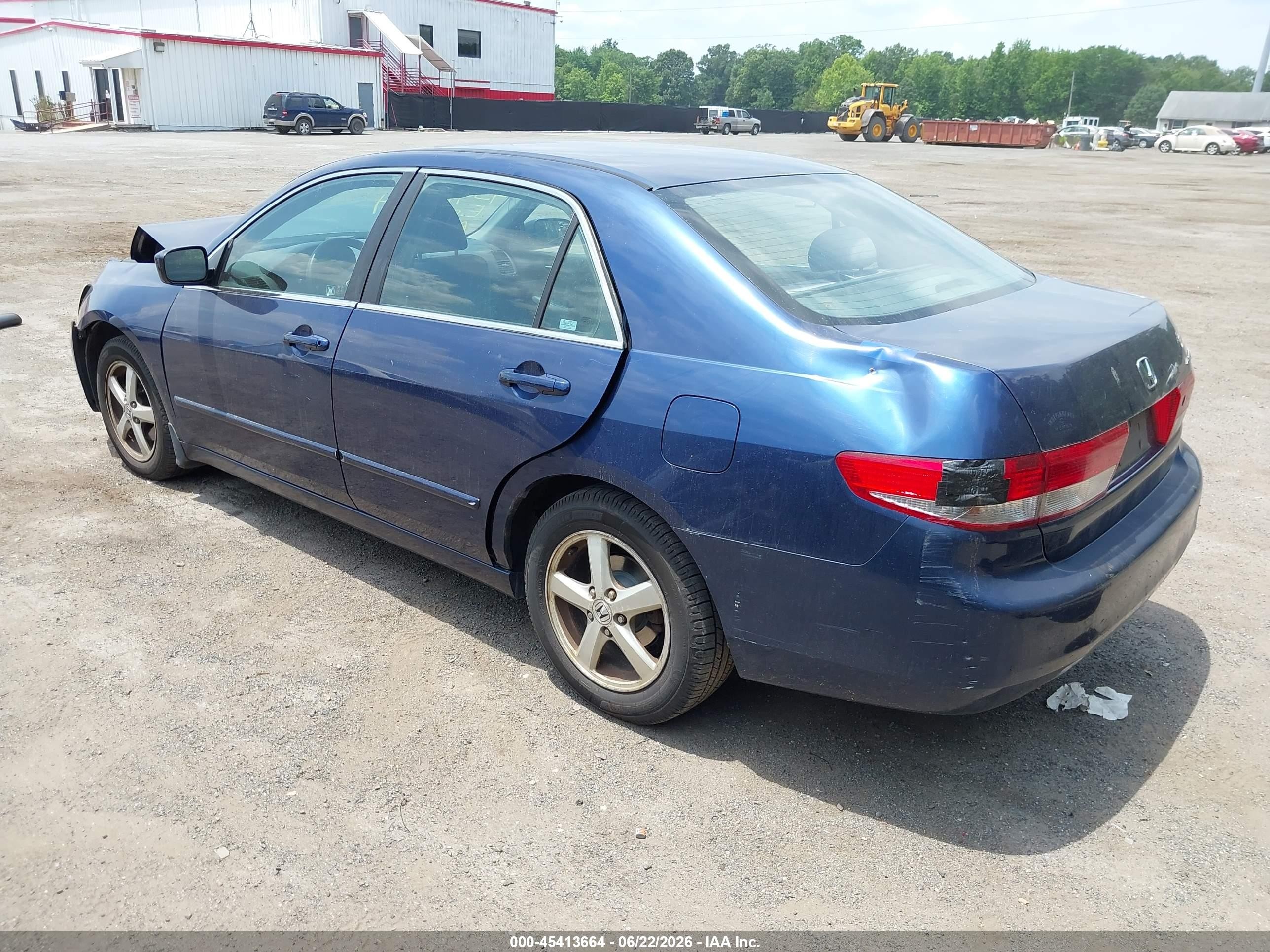 2003 Honda Accord 2.4 Ex Blue vin: 1HGCM56683A002377