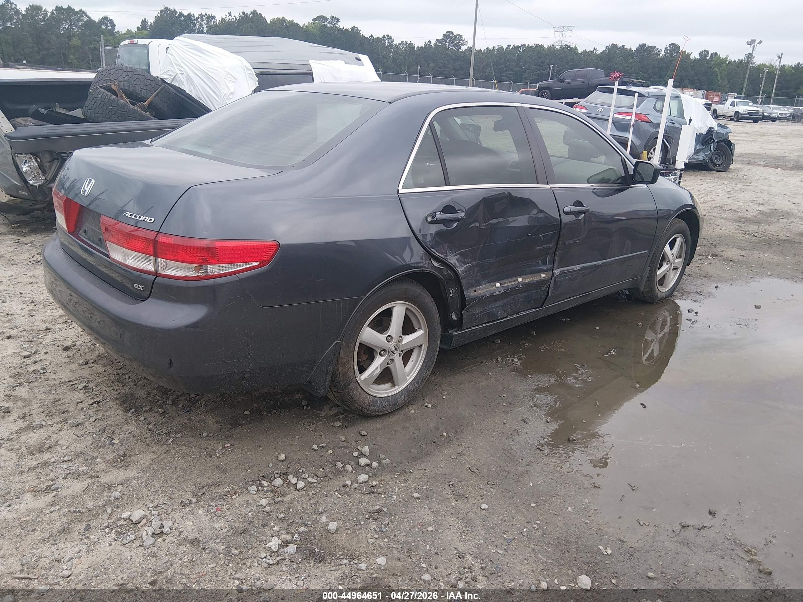 2003 Honda Accord 2.4 Ex Gray vin: 1HGCM56683A092596