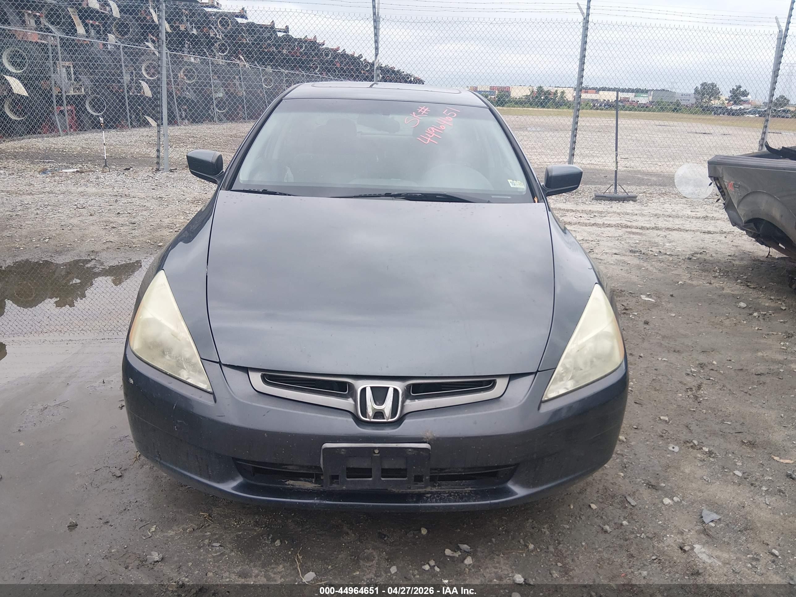 2003 Honda Accord 2.4 Ex Gray vin: 1HGCM56683A092596