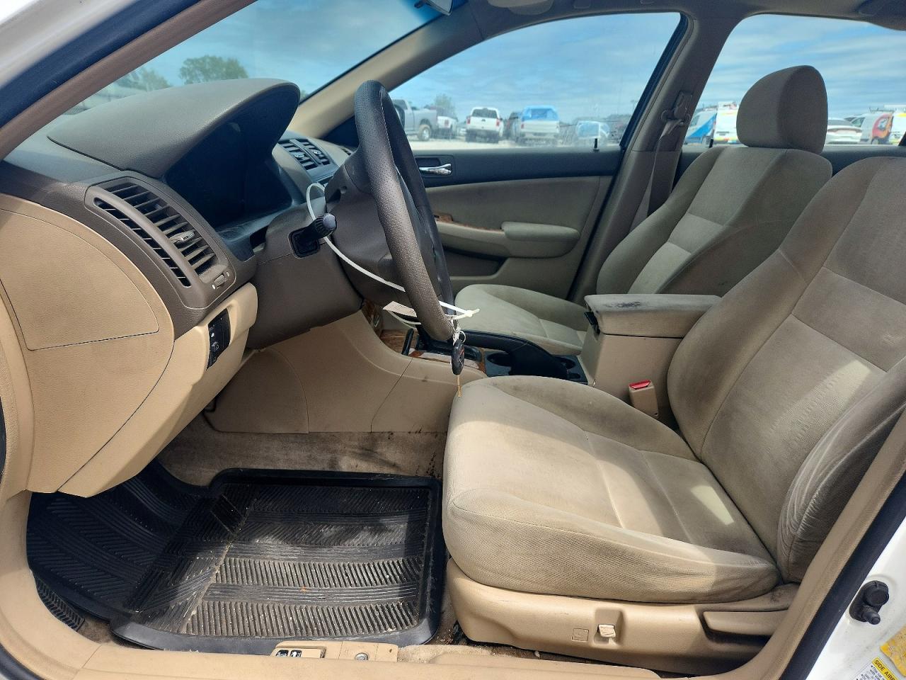 2003 Honda Accord Ex White vin: 1HGCM56683A103869