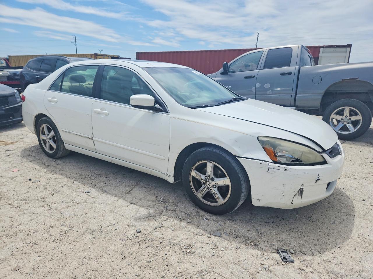 2003 Honda Accord Ex White vin: 1HGCM56683A103869