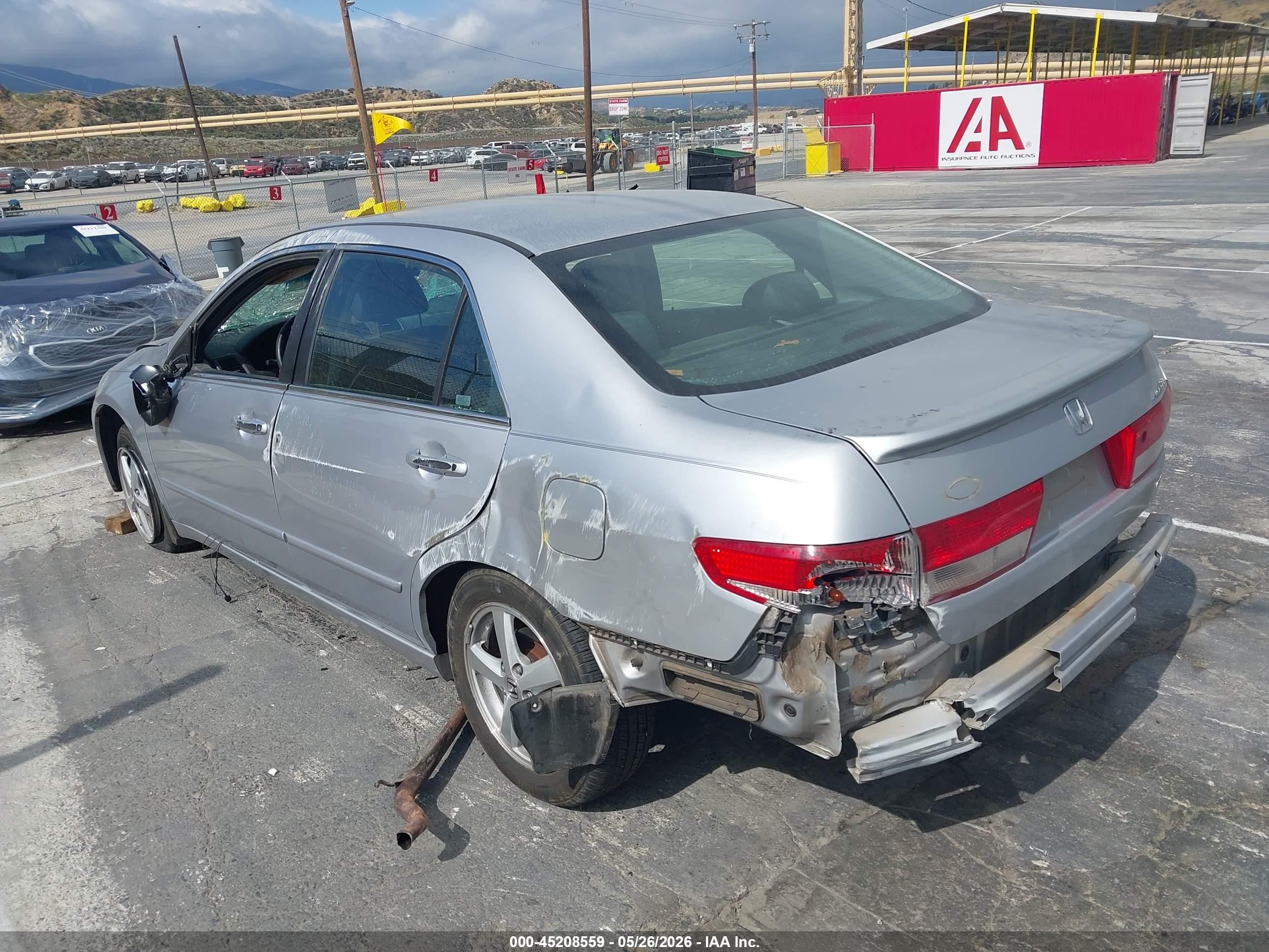 2003 Honda Accord 2.4 Ex Silver vin: 1HGCM56683A119828