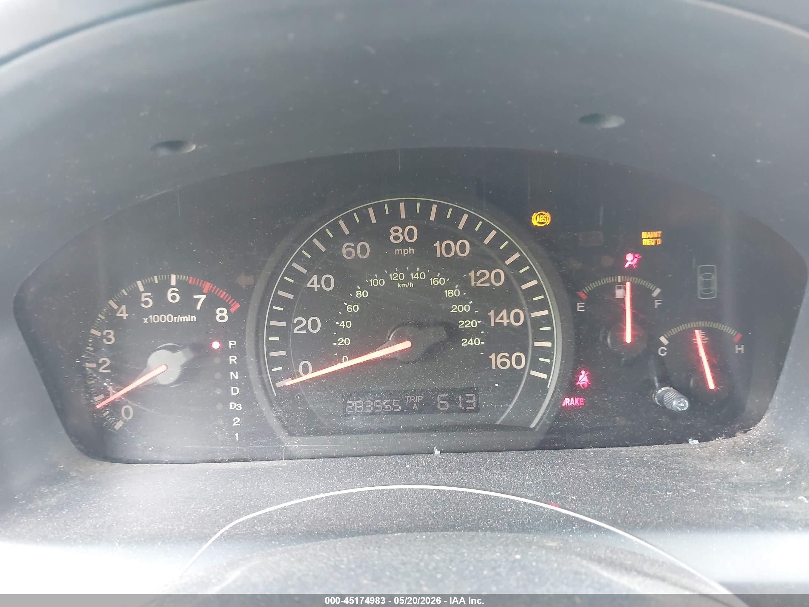2004 Honda Accord 2.4 Ex Серый vin: 1HGCM56684A062631