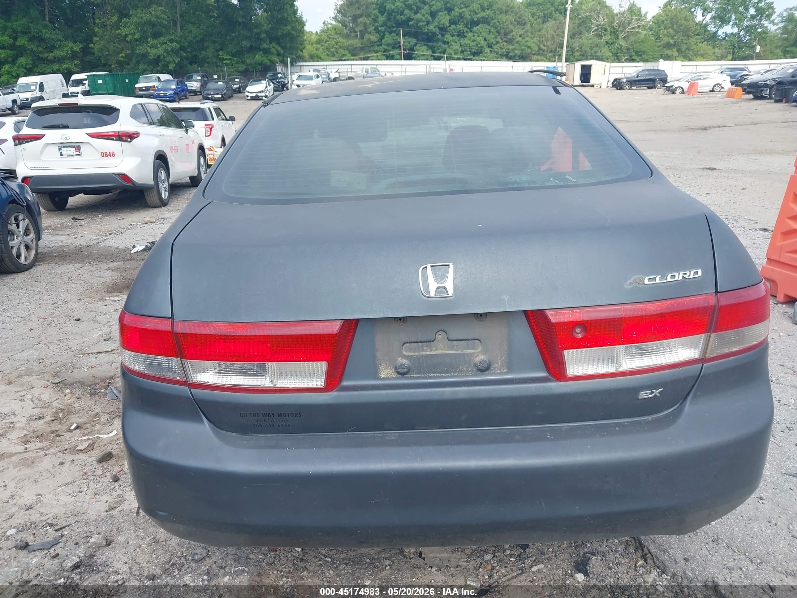 2004 Honda Accord 2.4 Ex Серый vin: 1HGCM56684A062631
