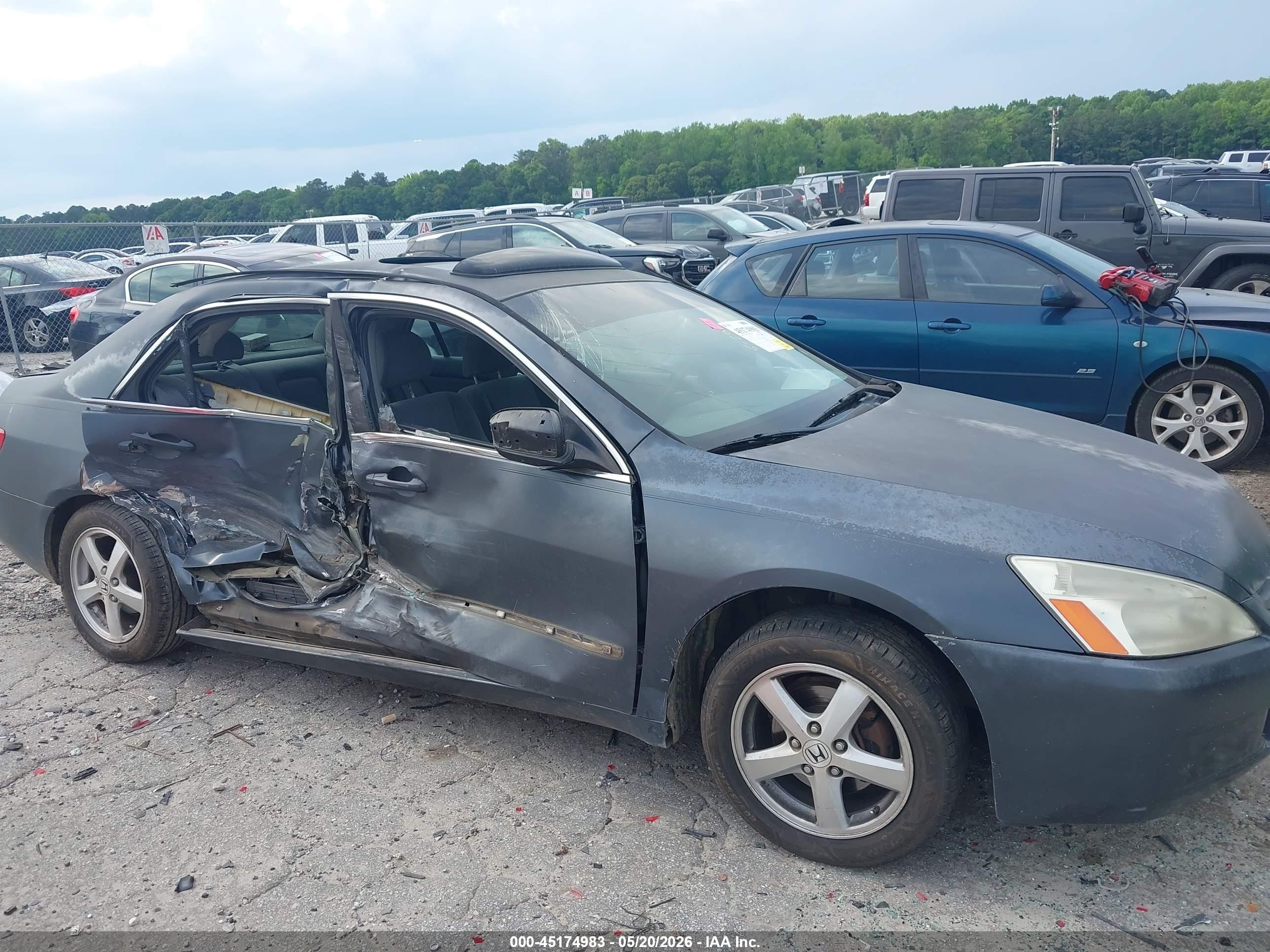 2004 Honda Accord 2.4 Ex Серый vin: 1HGCM56684A062631