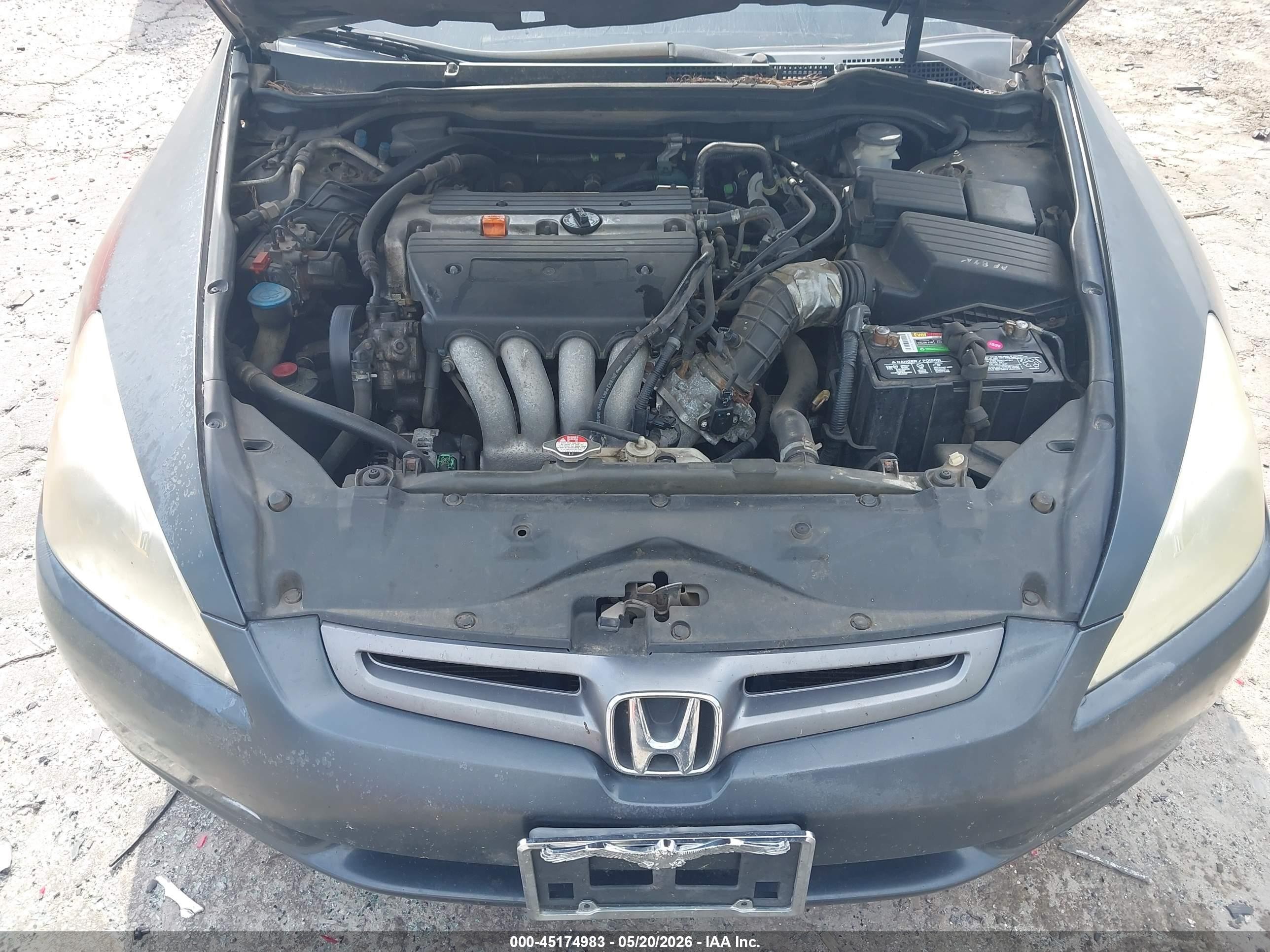 2004 Honda Accord 2.4 Ex Серый vin: 1HGCM56684A062631