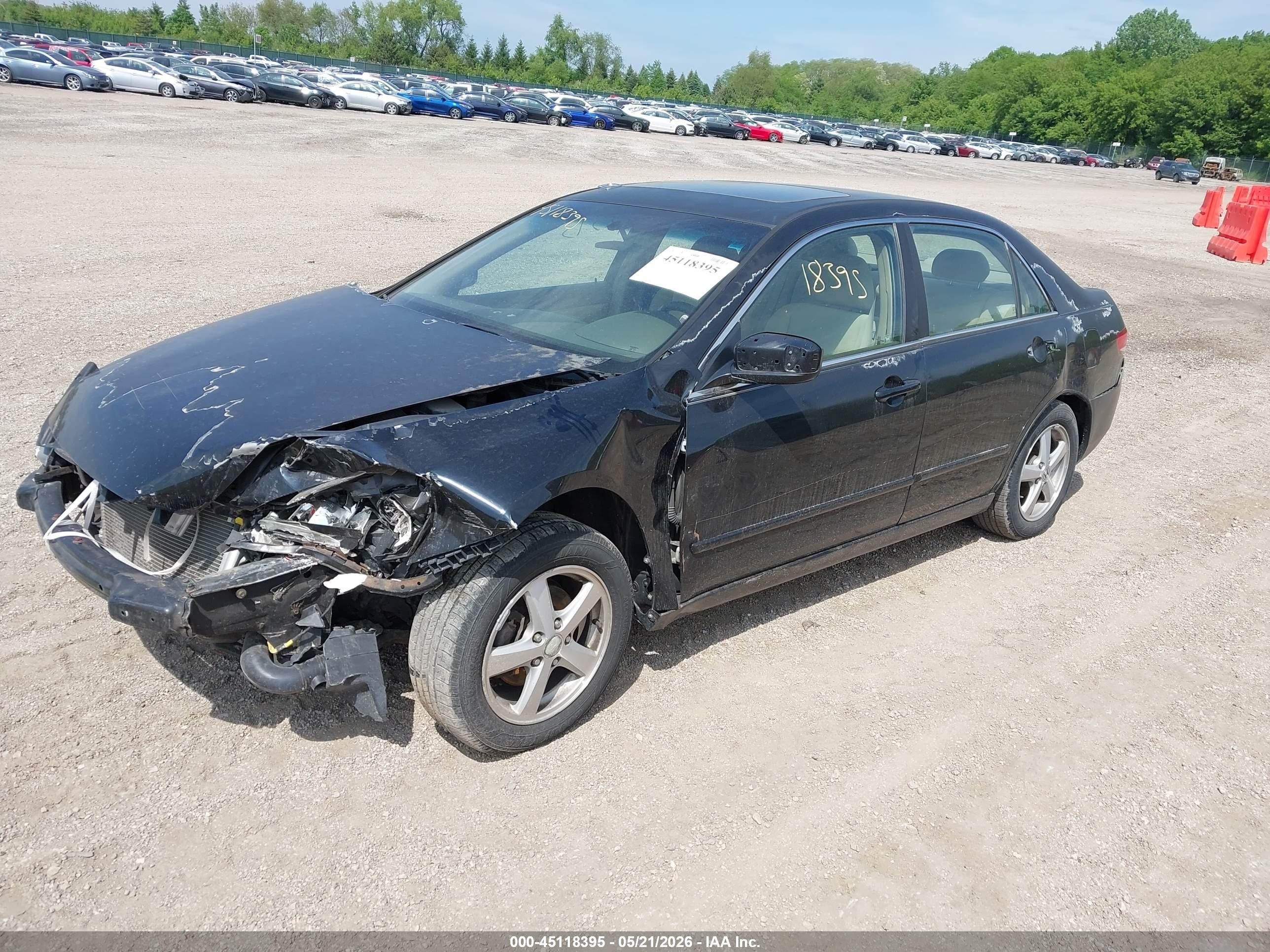 2004 Honda Accord 2.4 Ex Black vin: 1HGCM56684A147971