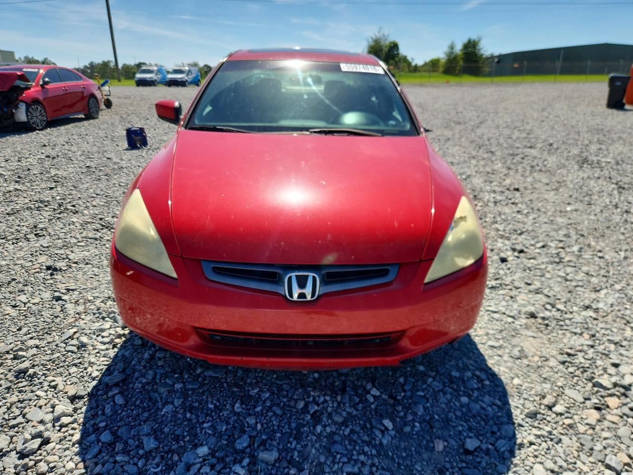 2004 Honda Accord Ex Red vin: 1HGCM56684A159490