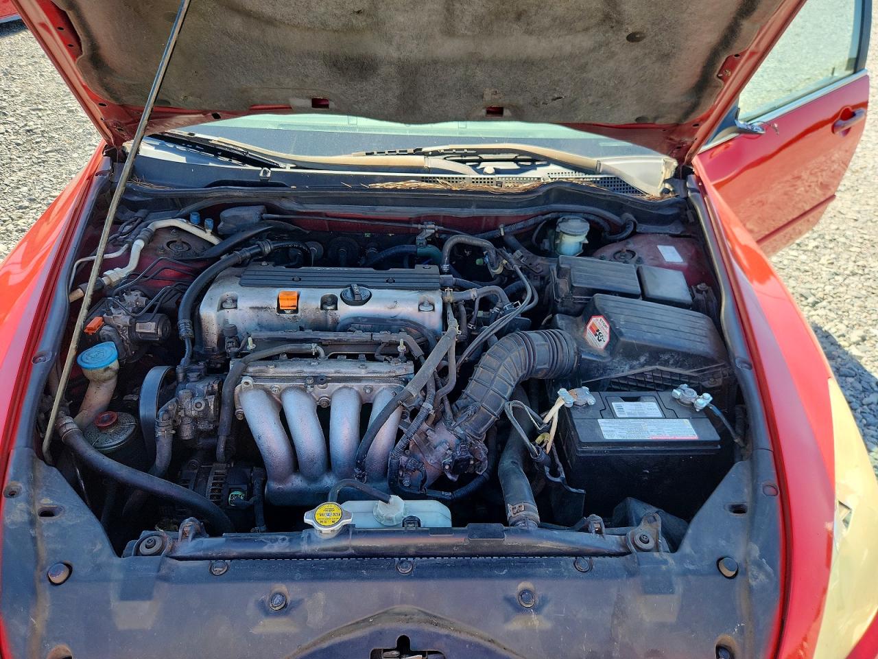 2004 Honda Accord Ex Red vin: 1HGCM56684A159490