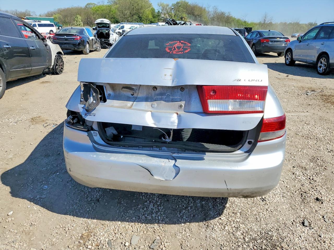 2003 Honda Accord Ex Silver vin: 1HGCM56693A010763