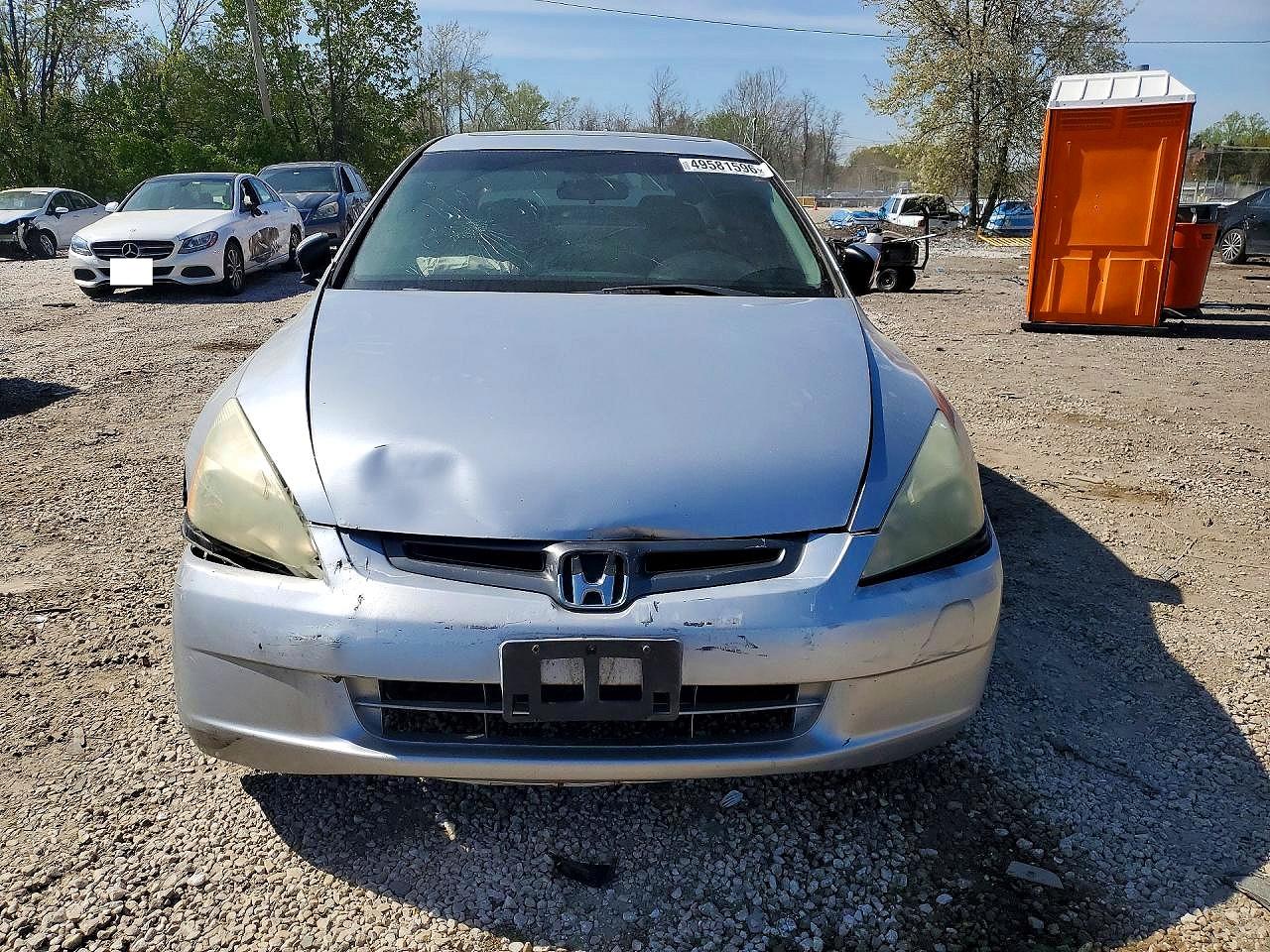 2003 Honda Accord Ex Silver vin: 1HGCM56693A010763