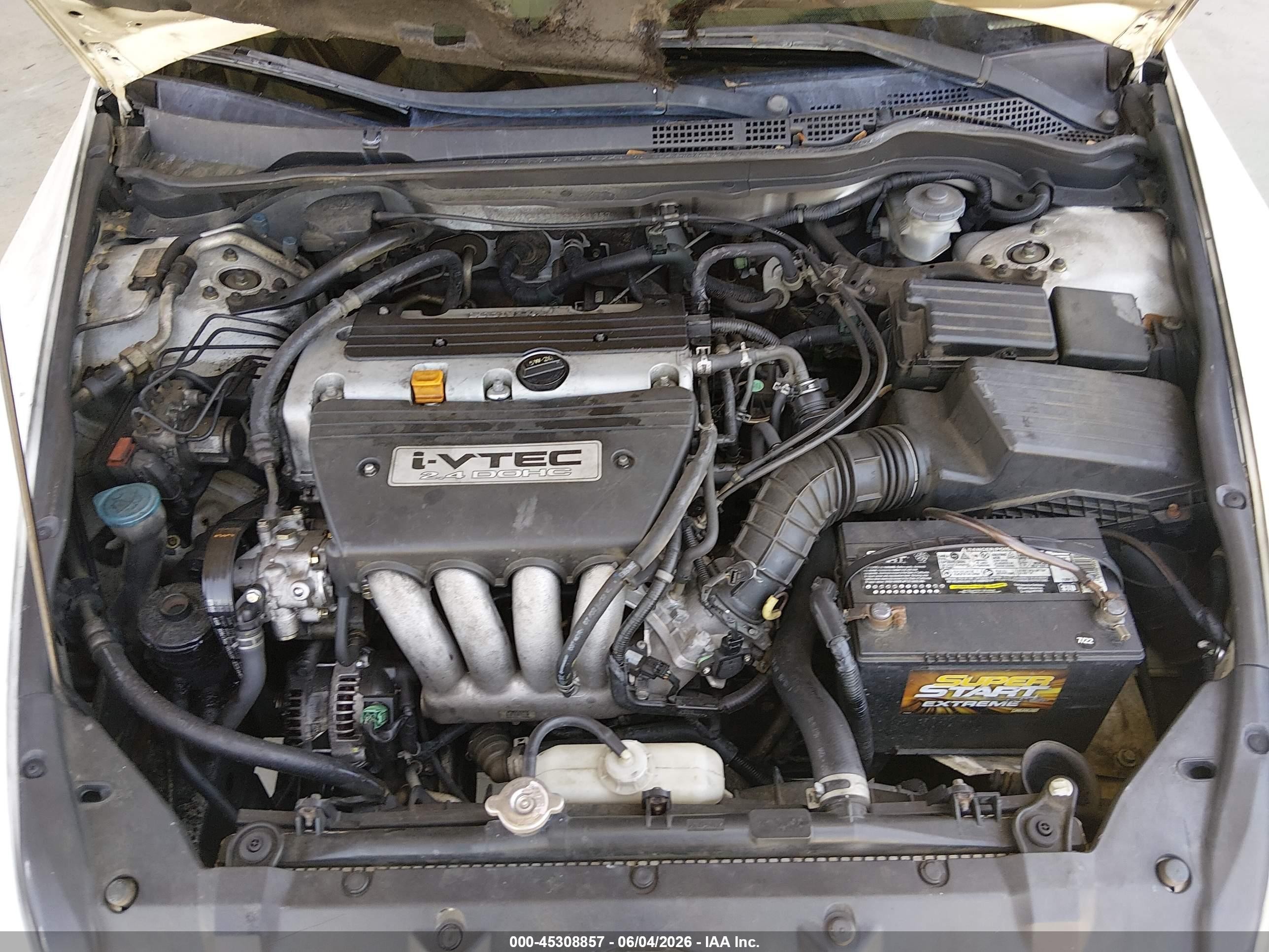 2003 Honda Accord 2.4 Ex White vin: 1HGCM56693A021357