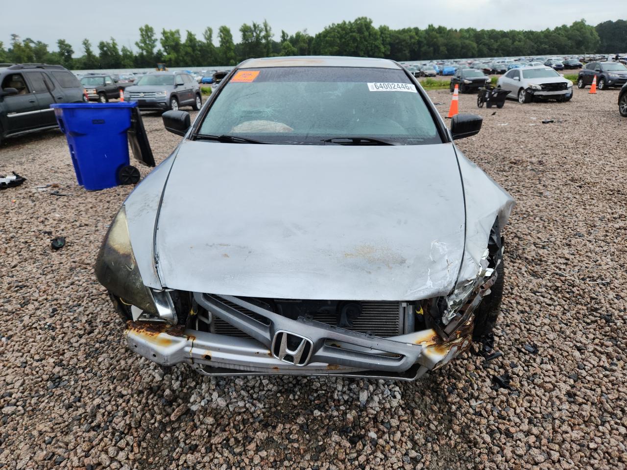 2003 Honda Accord Ex Silver vin: 1HGCM56693A052740