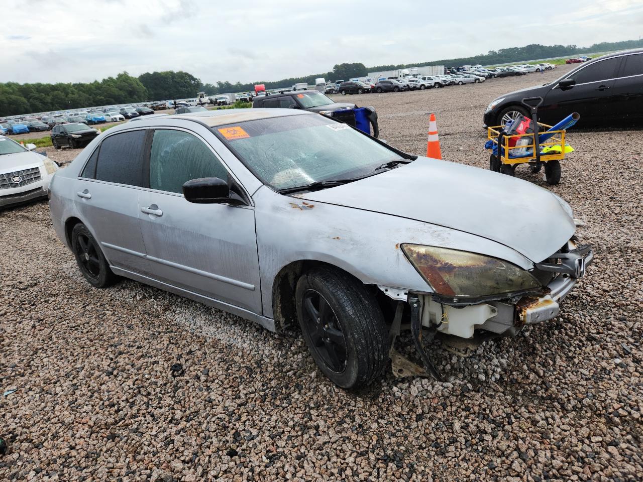 2003 Honda Accord Ex Silver vin: 1HGCM56693A052740