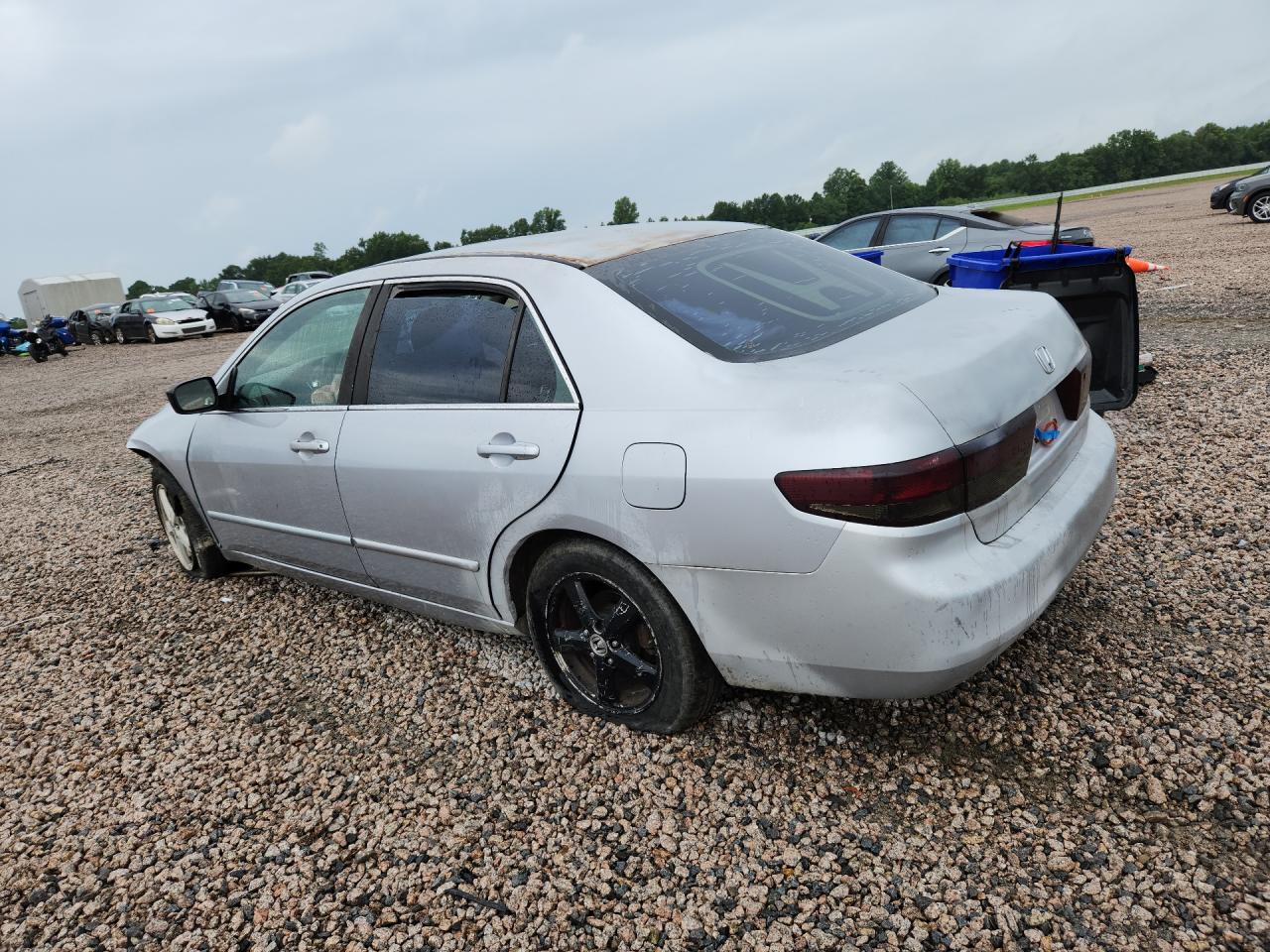 2003 Honda Accord Ex Silver vin: 1HGCM56693A052740
