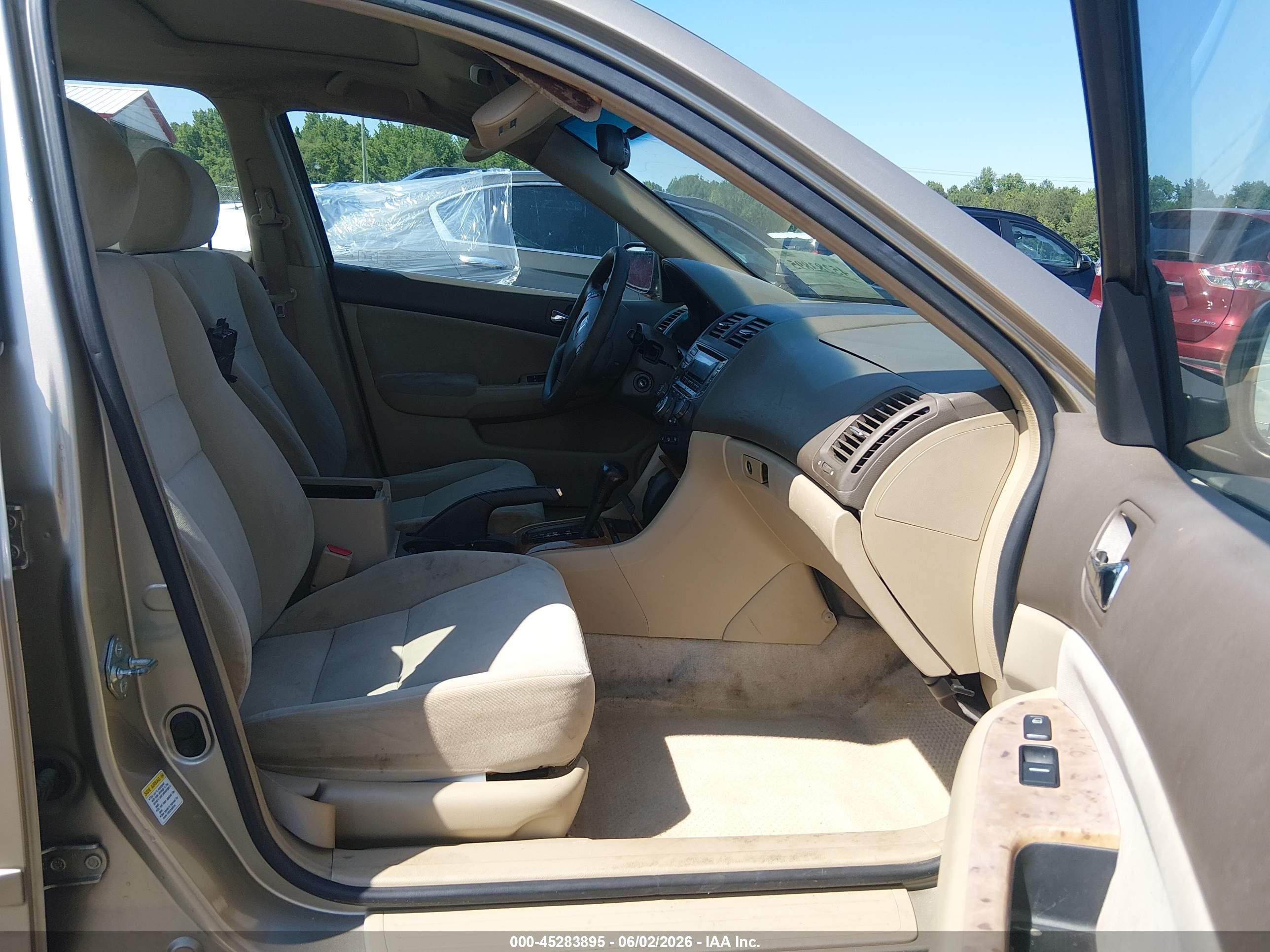 2003 Honda Accord 2.4 Ex Tan vin: 1HGCM56693A053595