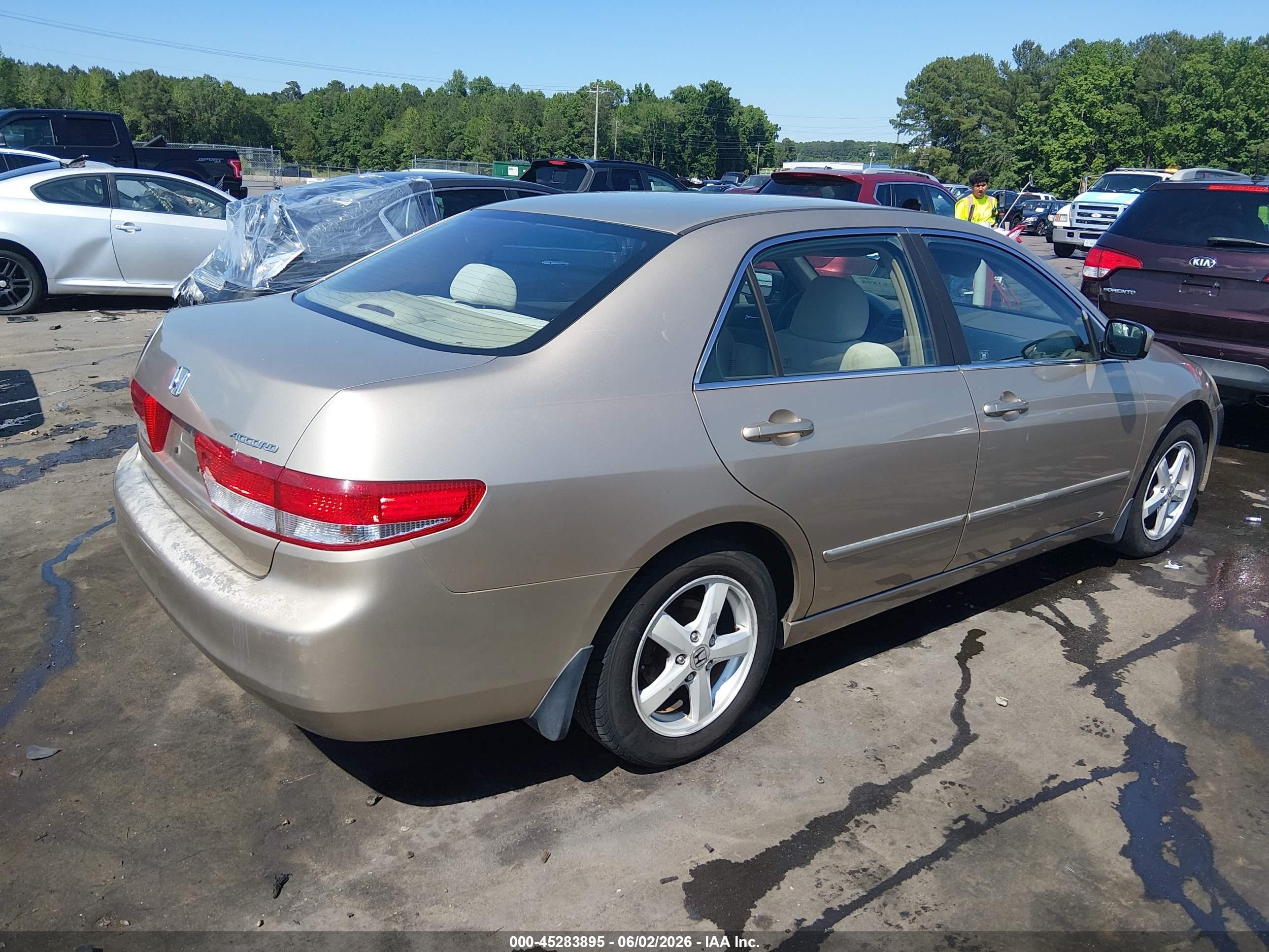 2003 Honda Accord 2.4 Ex Tan vin: 1HGCM56693A053595