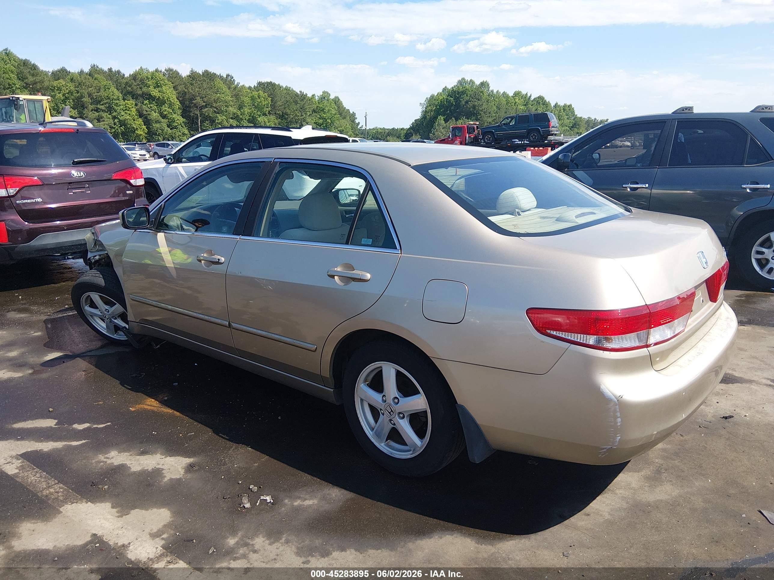 2003 Honda Accord 2.4 Ex Tan vin: 1HGCM56693A053595