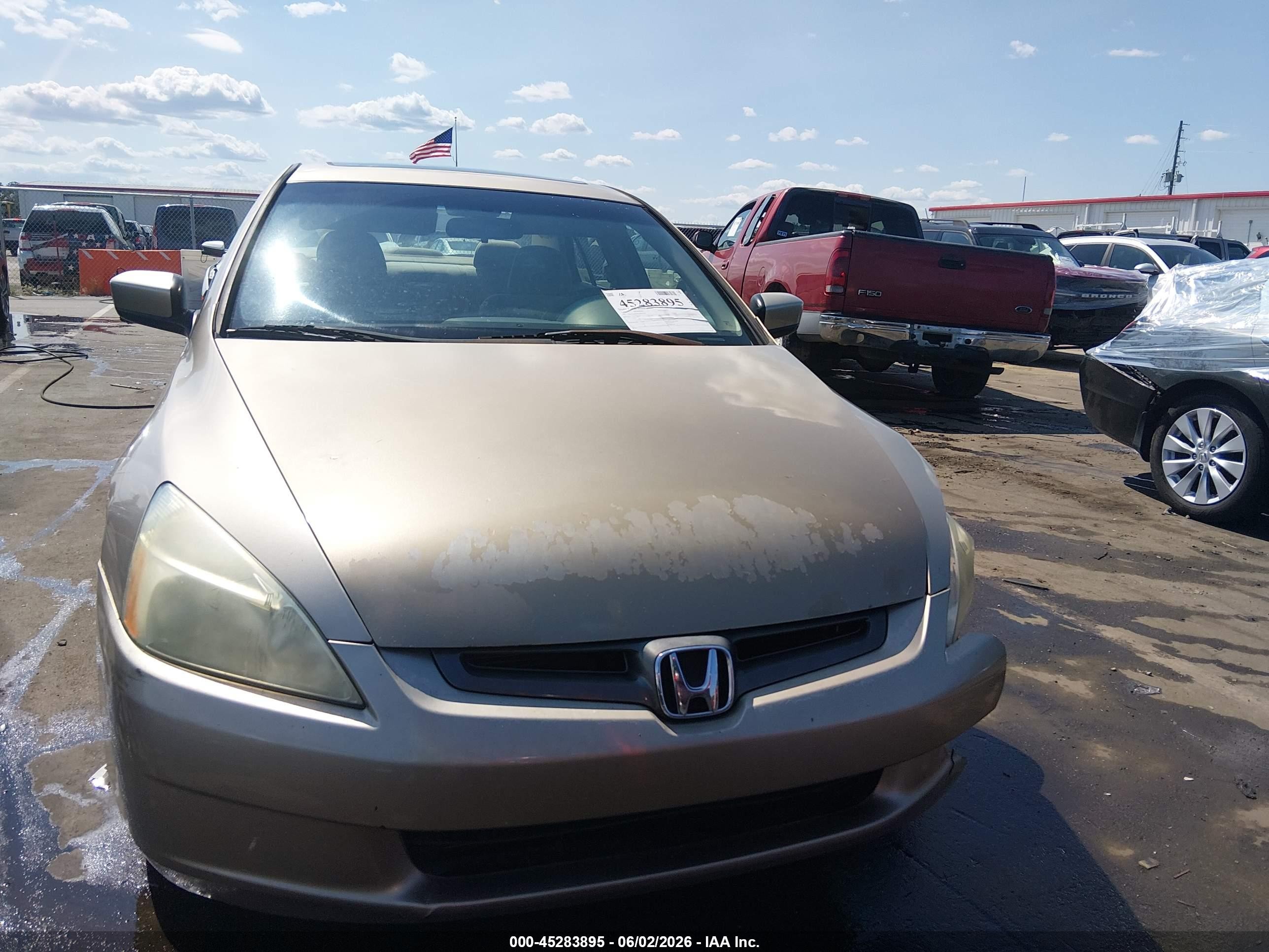 2003 Honda Accord 2.4 Ex Tan vin: 1HGCM56693A053595