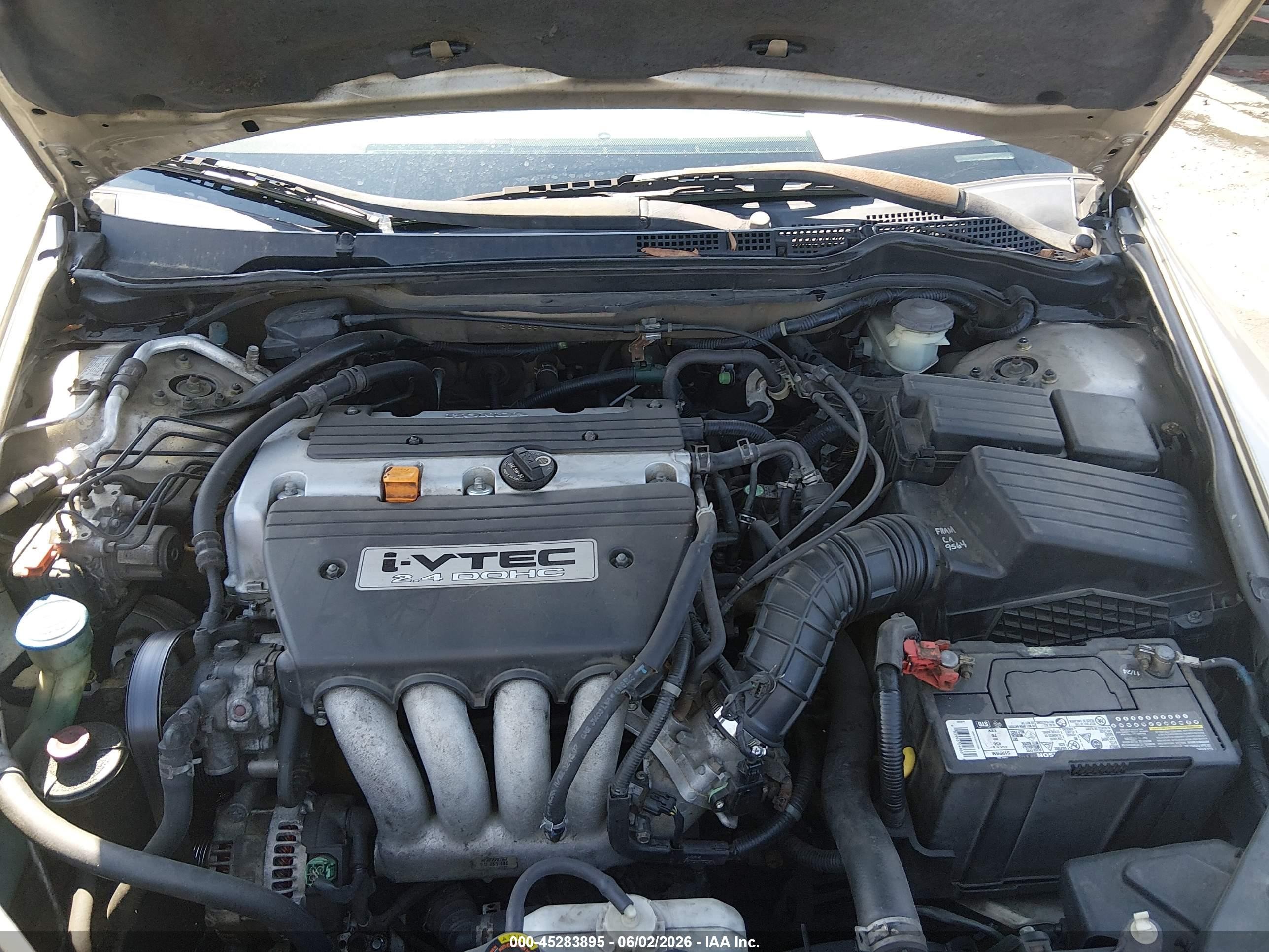 2003 Honda Accord 2.4 Ex Tan vin: 1HGCM56693A053595