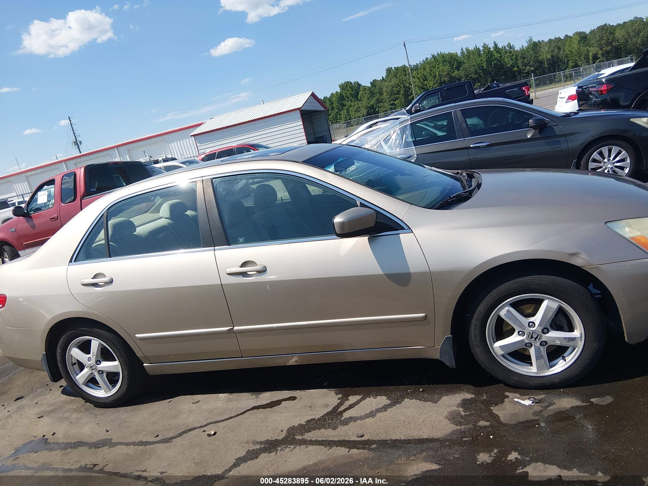 2003 Honda Accord 2.4 Ex Tan vin: 1HGCM56693A053595