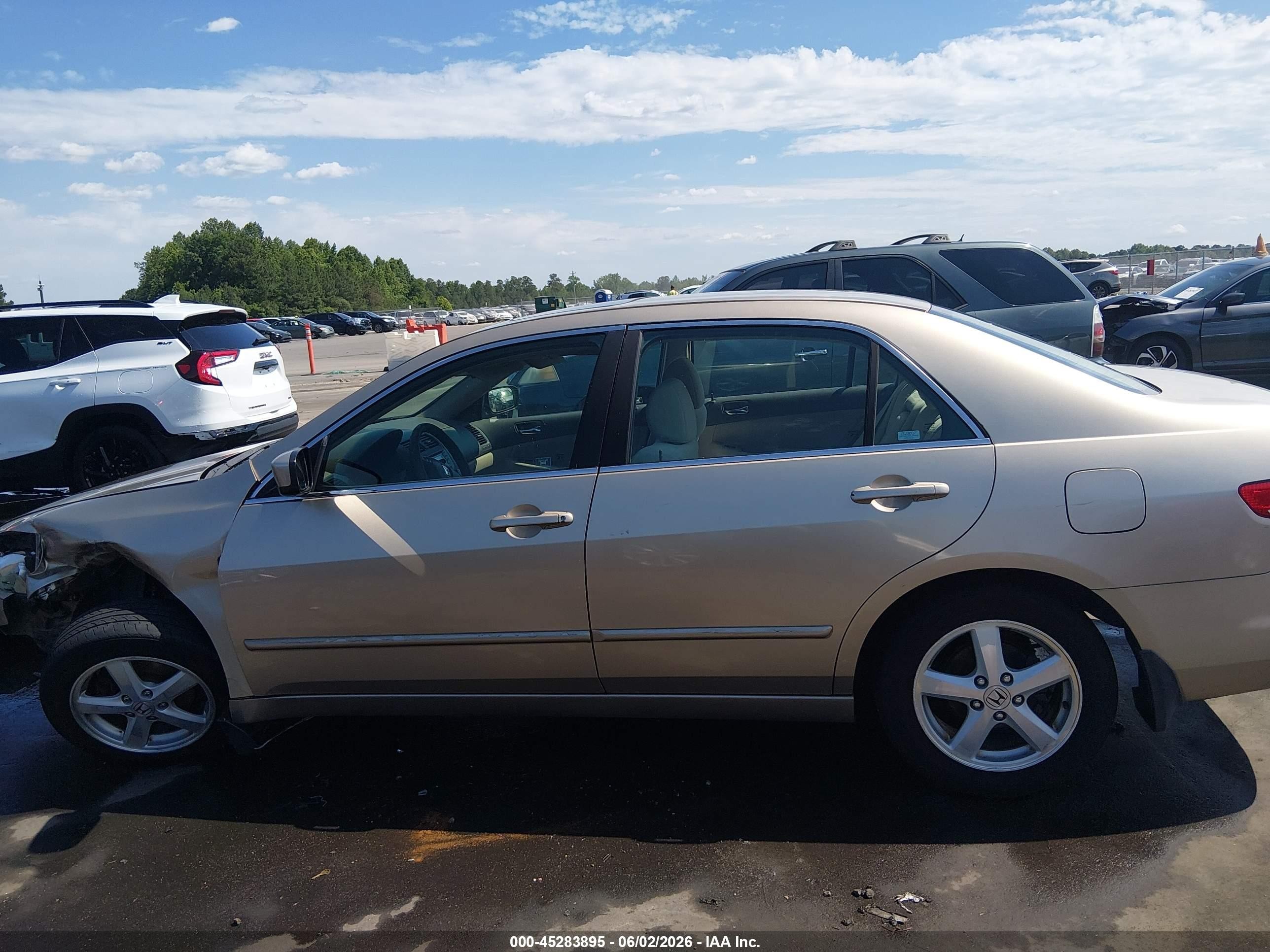 2003 Honda Accord 2.4 Ex Tan vin: 1HGCM56693A053595