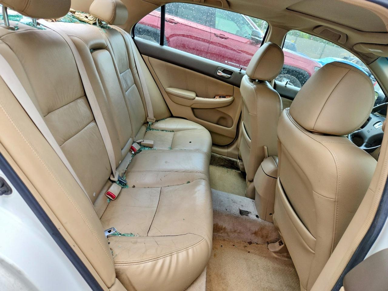 2003 Honda Accord Ex White vin: 1HGCM56693A088329