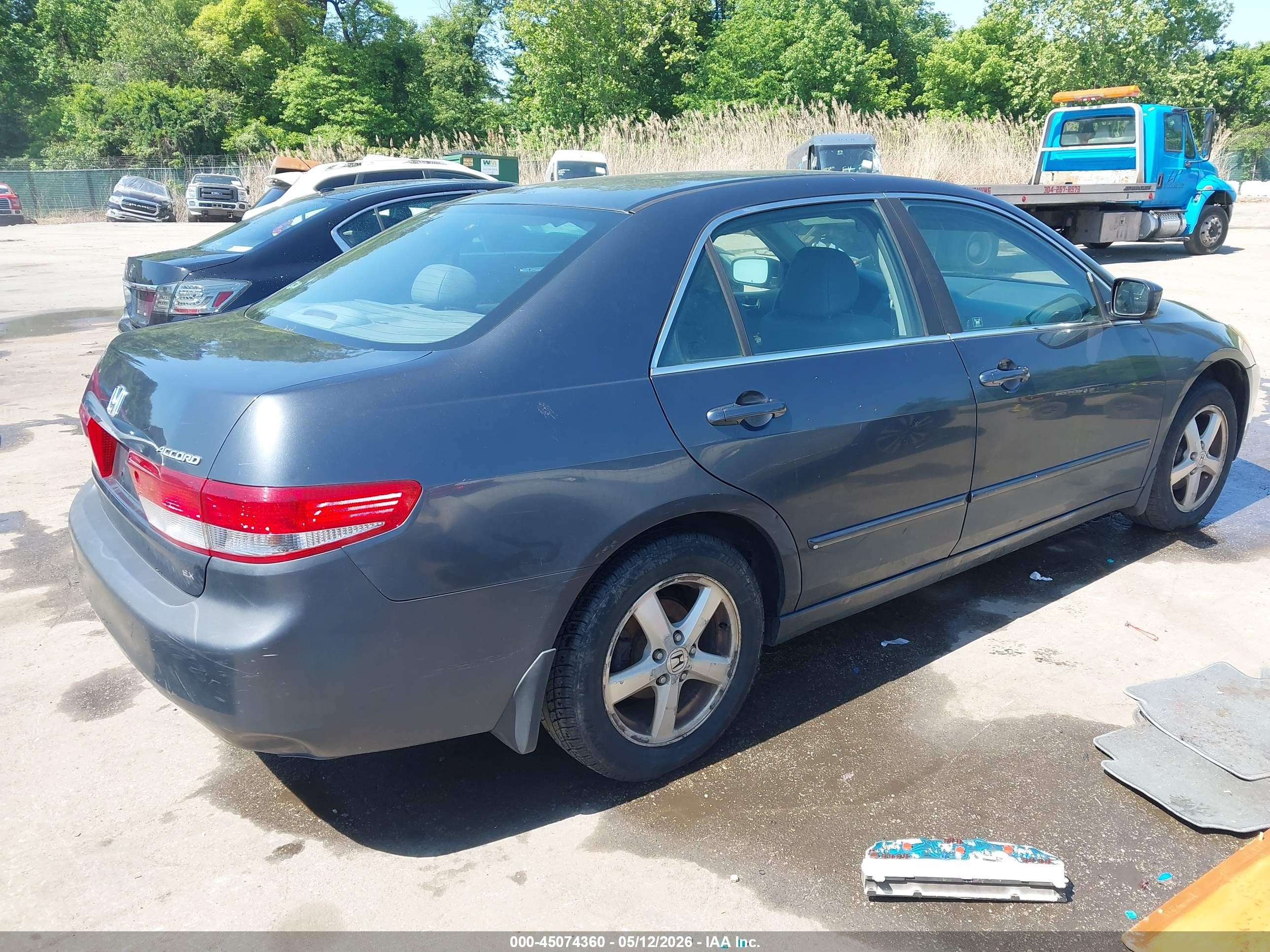 2003 Honda Accord 2.4 Ex Серый vin: 1HGCM56693A114234