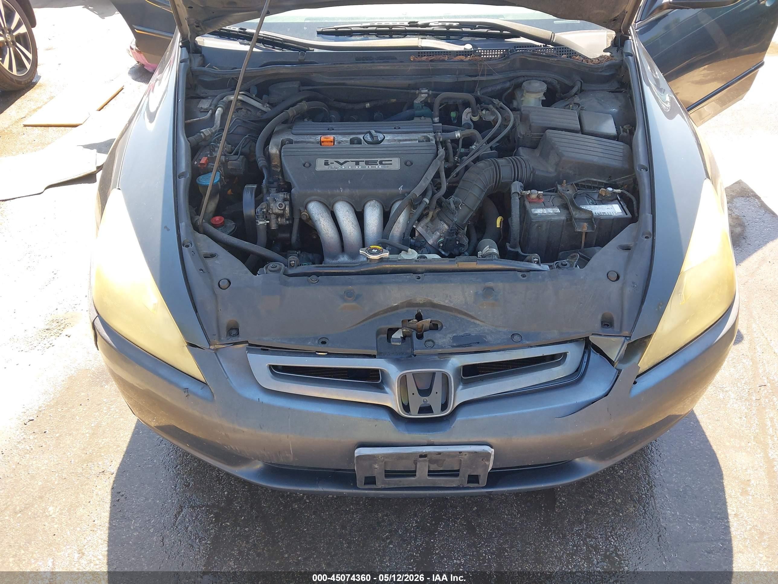 2003 Honda Accord 2.4 Ex Серый vin: 1HGCM56693A114234