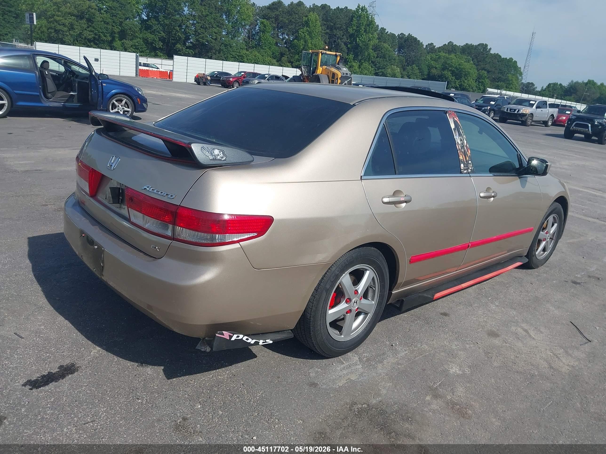 2004 Honda Accord 2.4 Ex Beige vin: 1HGCM56694A030643