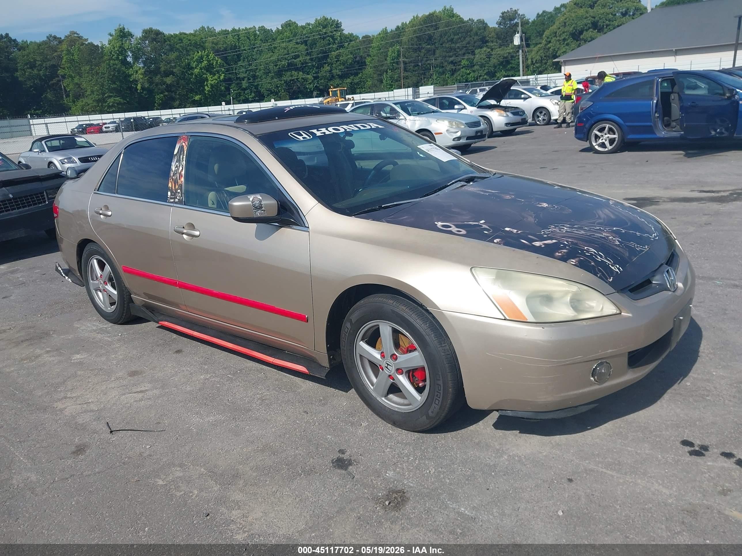 2004 Honda Accord 2.4 Ex Beige vin: 1HGCM56694A030643