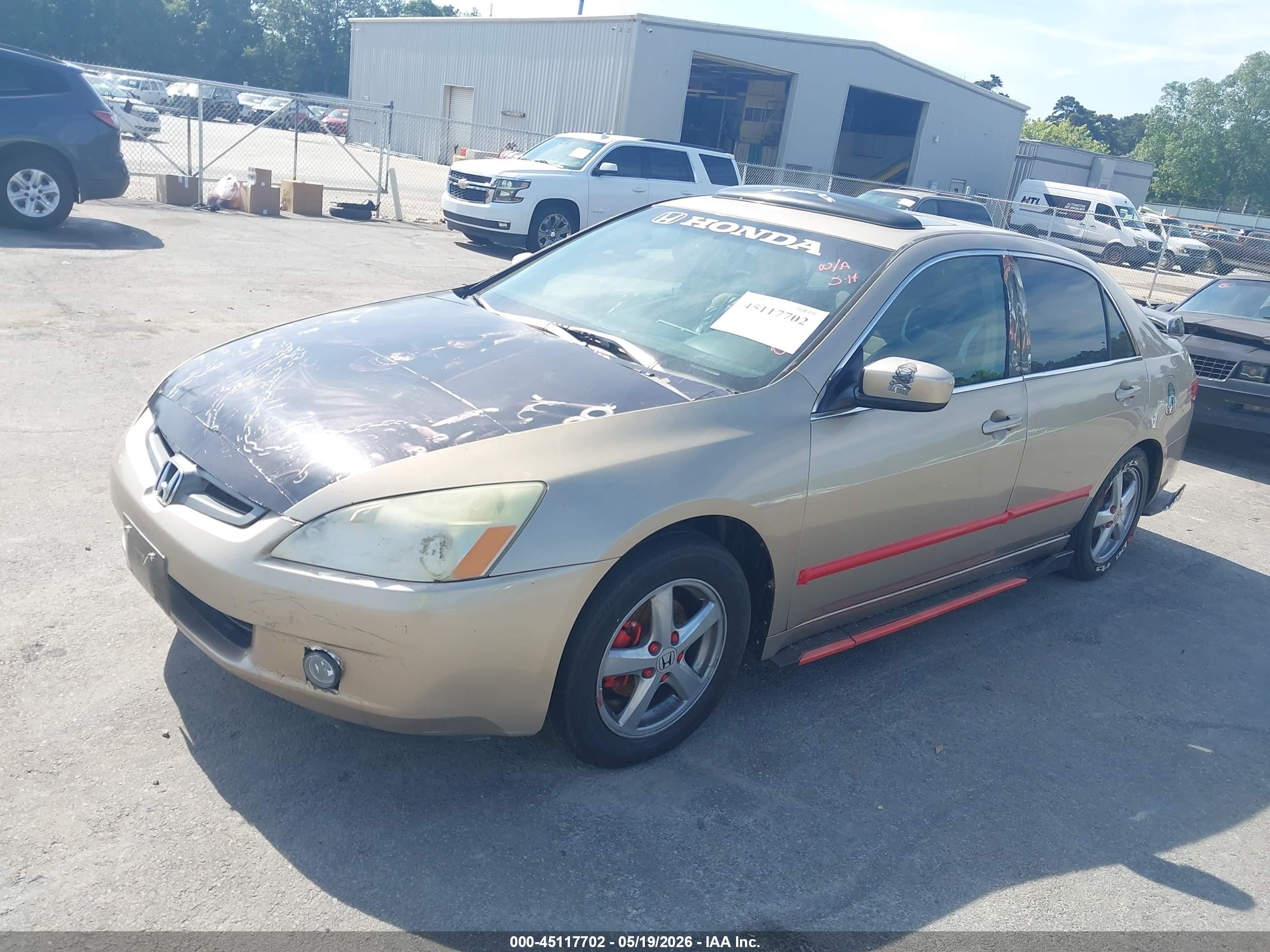 2004 Honda Accord 2.4 Ex Beige vin: 1HGCM56694A030643