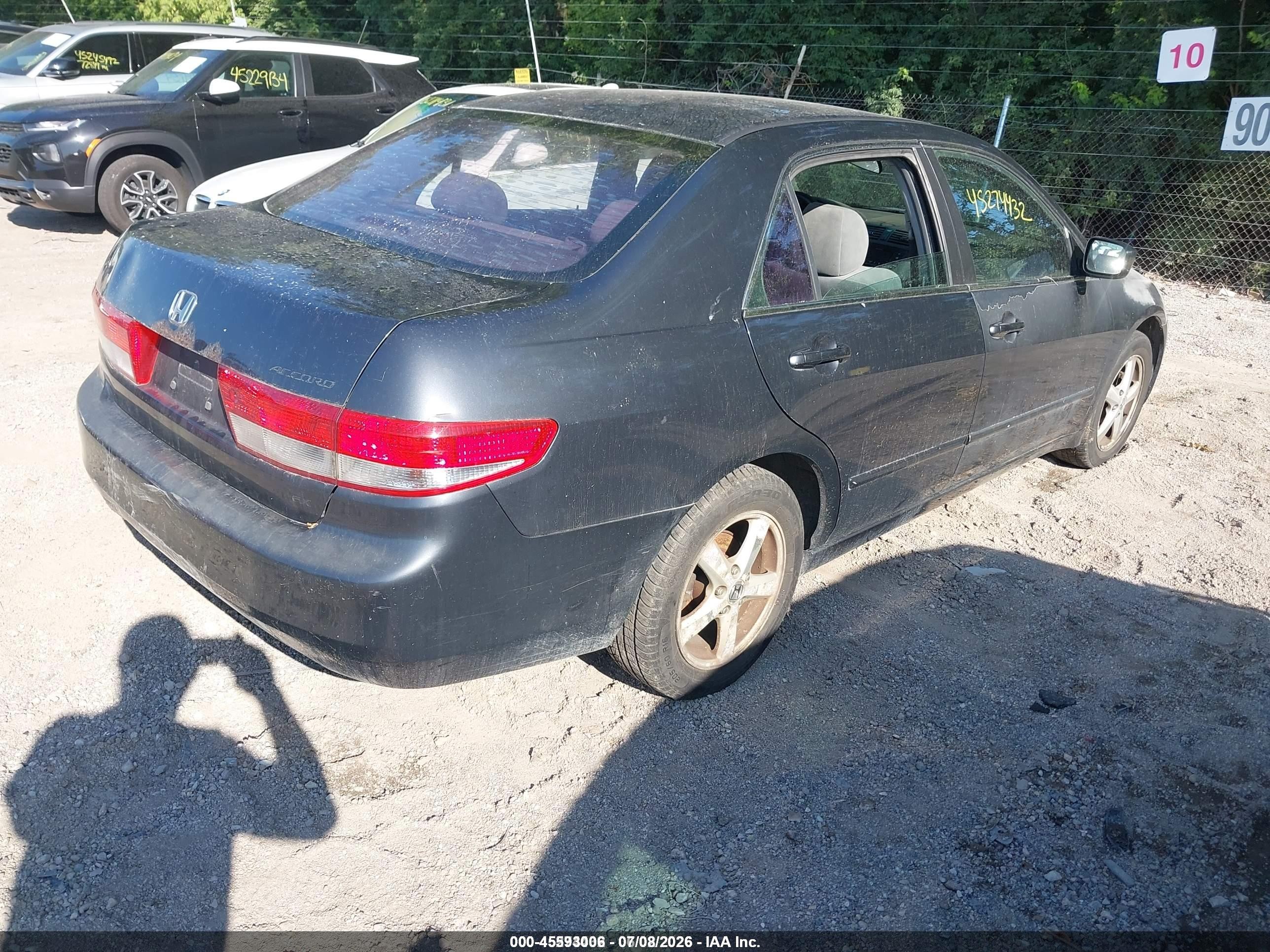 2004 Honda Accord 2.4 Ex Gray vin: 1HGCM56694A117443