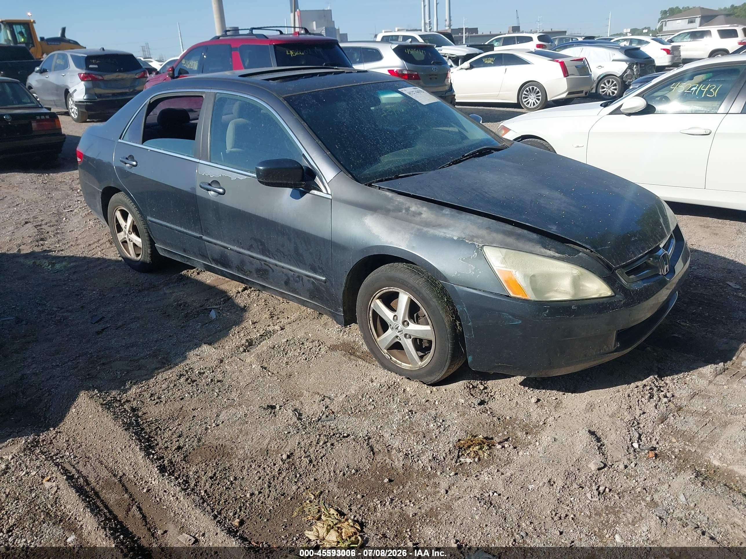 2004 Honda Accord 2.4 Ex Gray vin: 1HGCM56694A117443