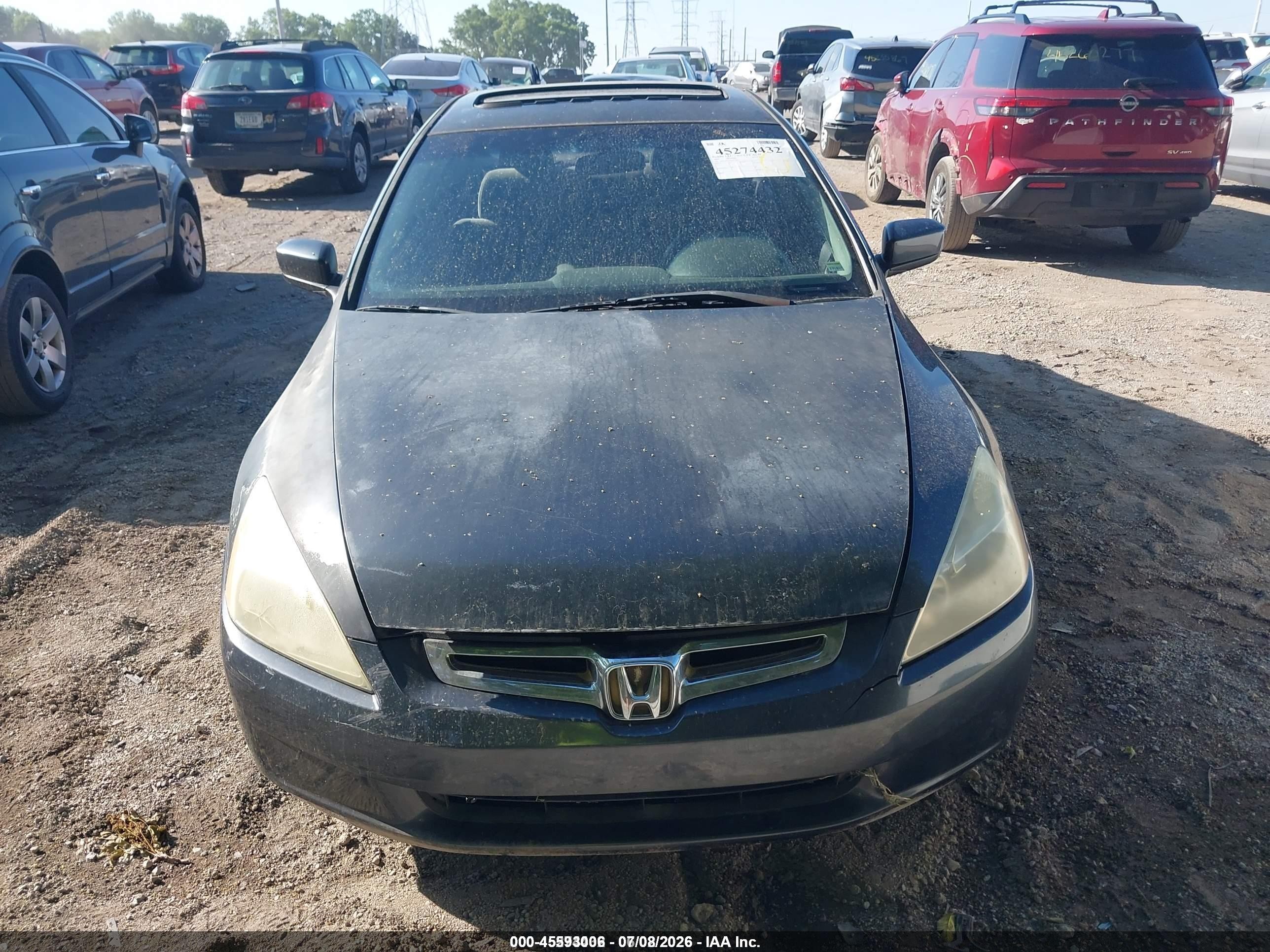 2004 Honda Accord 2.4 Ex Gray vin: 1HGCM56694A117443