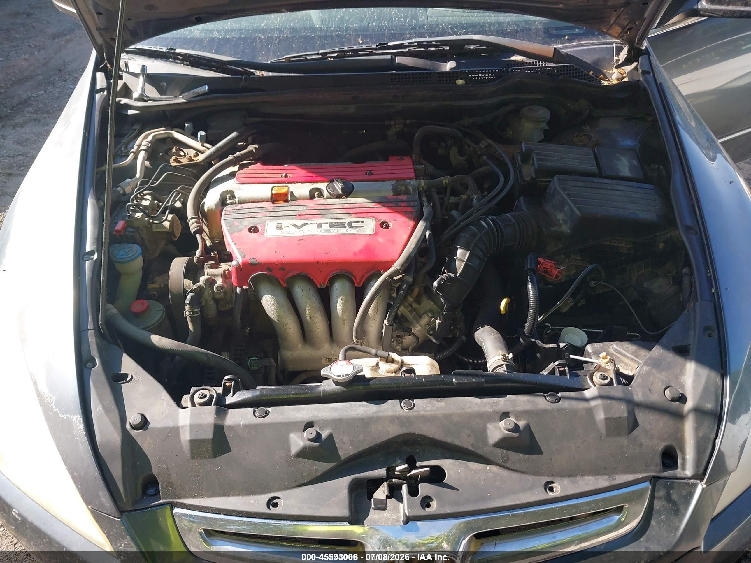 2004 Honda Accord 2.4 Ex Gray vin: 1HGCM56694A117443