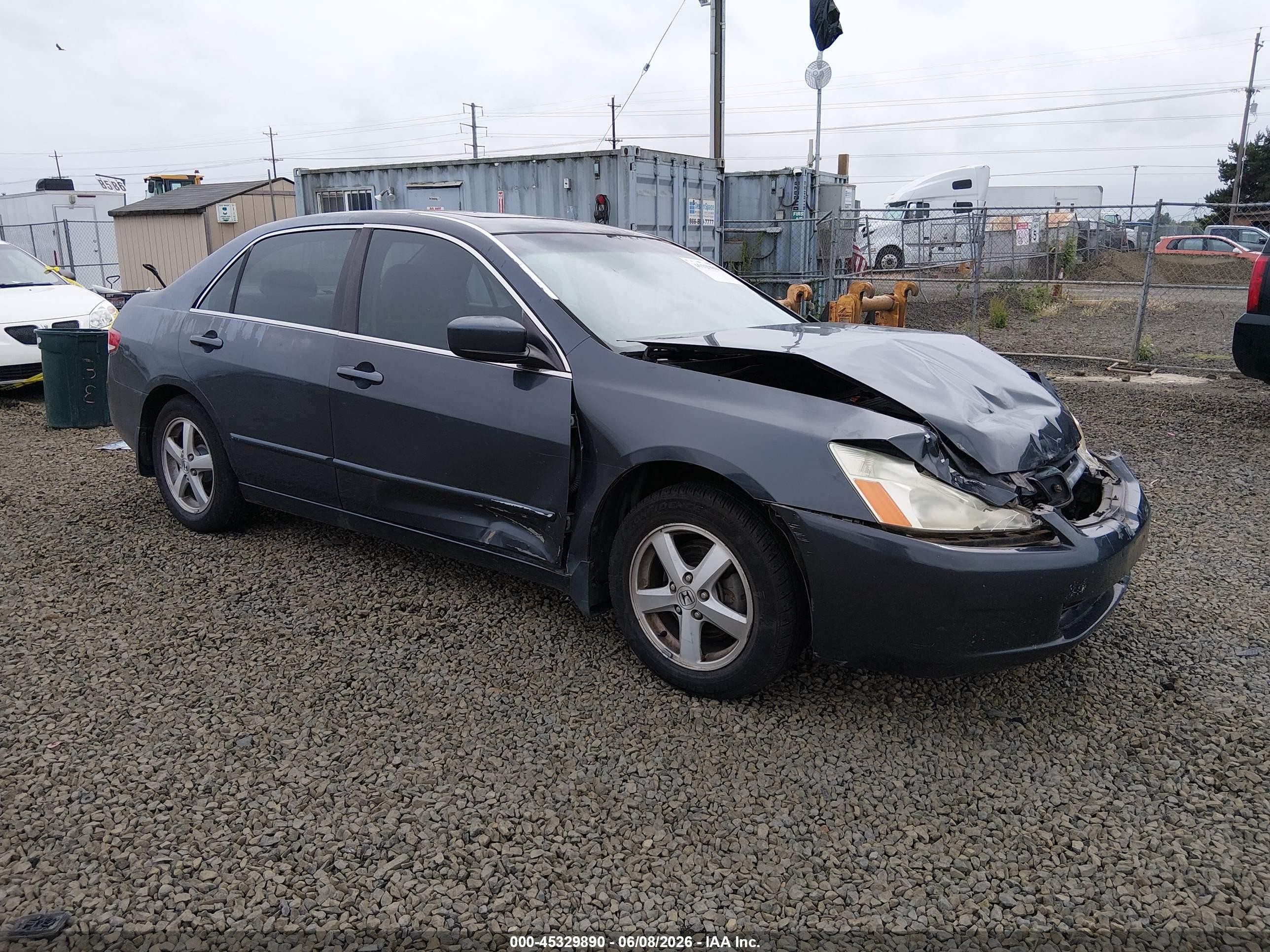 2004 Honda Accord 2.4 Ex Gray vin: 1HGCM56694A167615