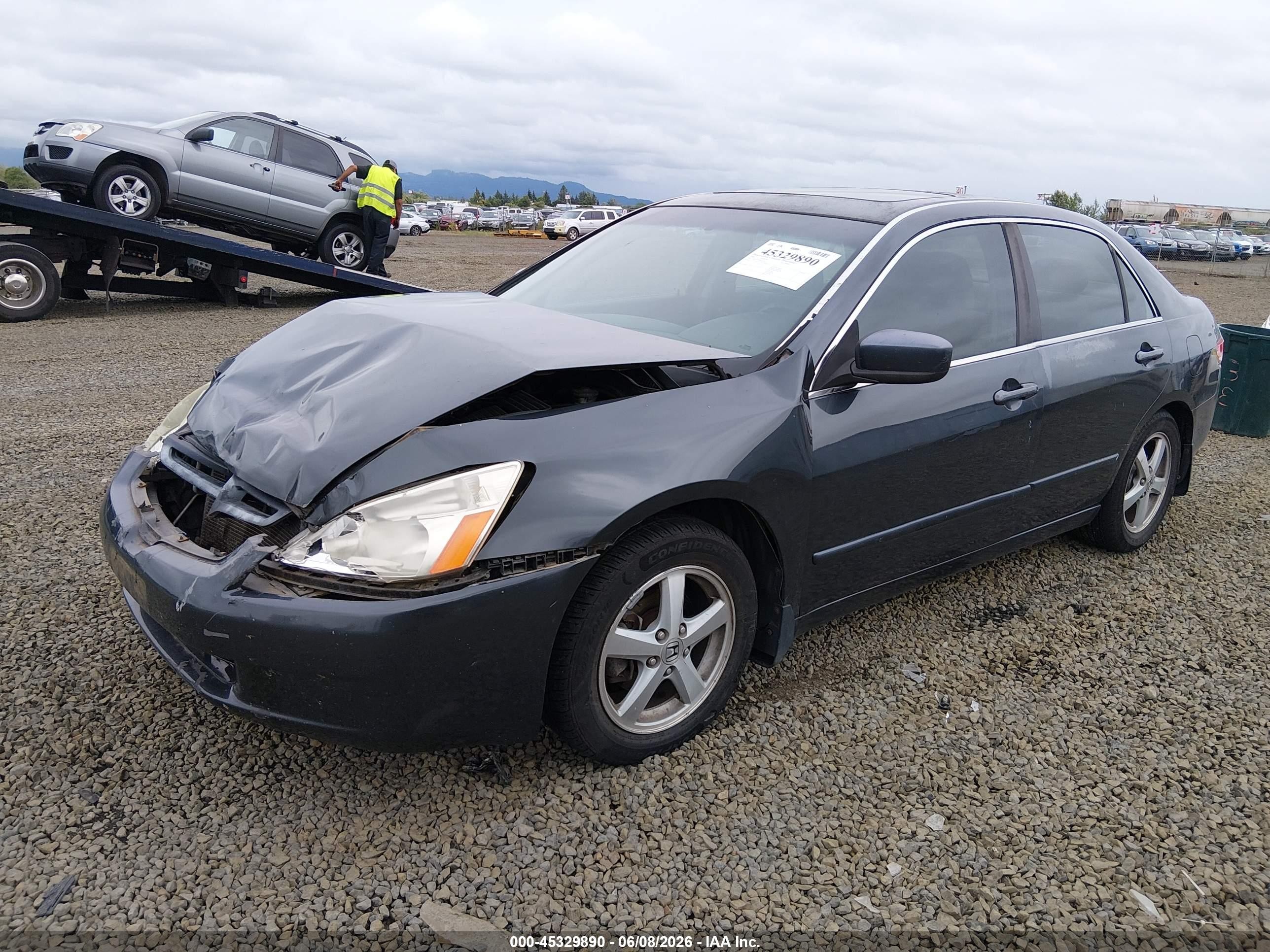 2004 Honda Accord 2.4 Ex Gray vin: 1HGCM56694A167615