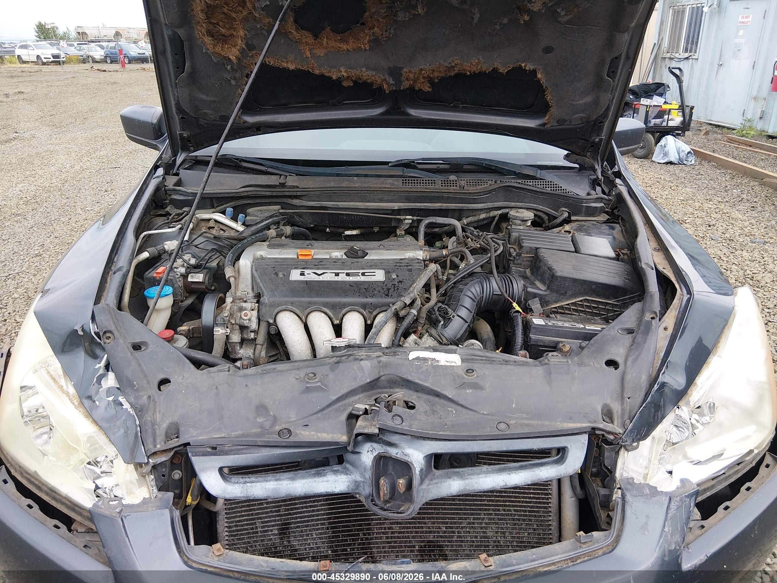 2004 Honda Accord 2.4 Ex Gray vin: 1HGCM56694A167615