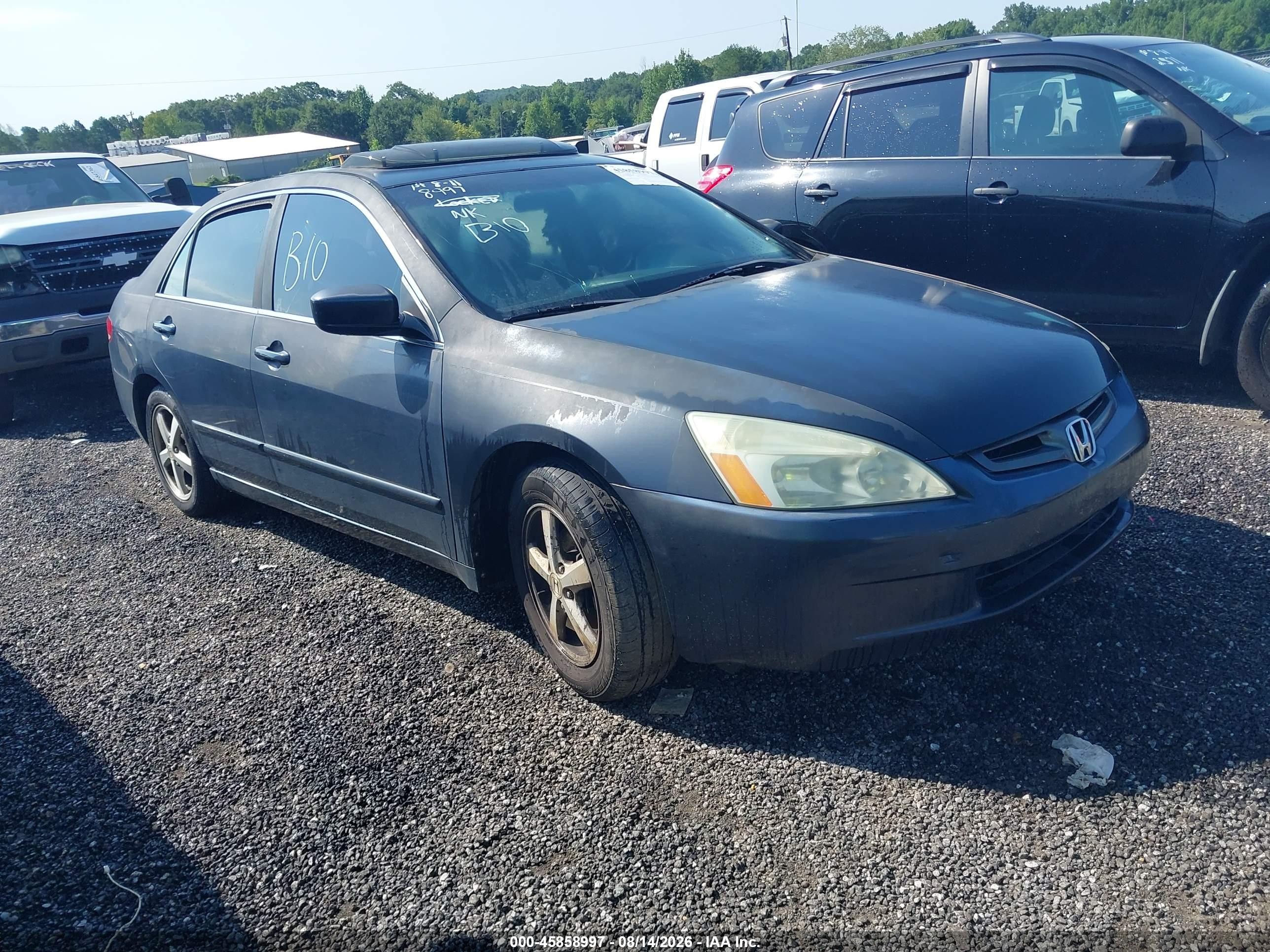 2003 Honda Accord 2.4 Ex Gray vin: 1HGCM566X3A000419