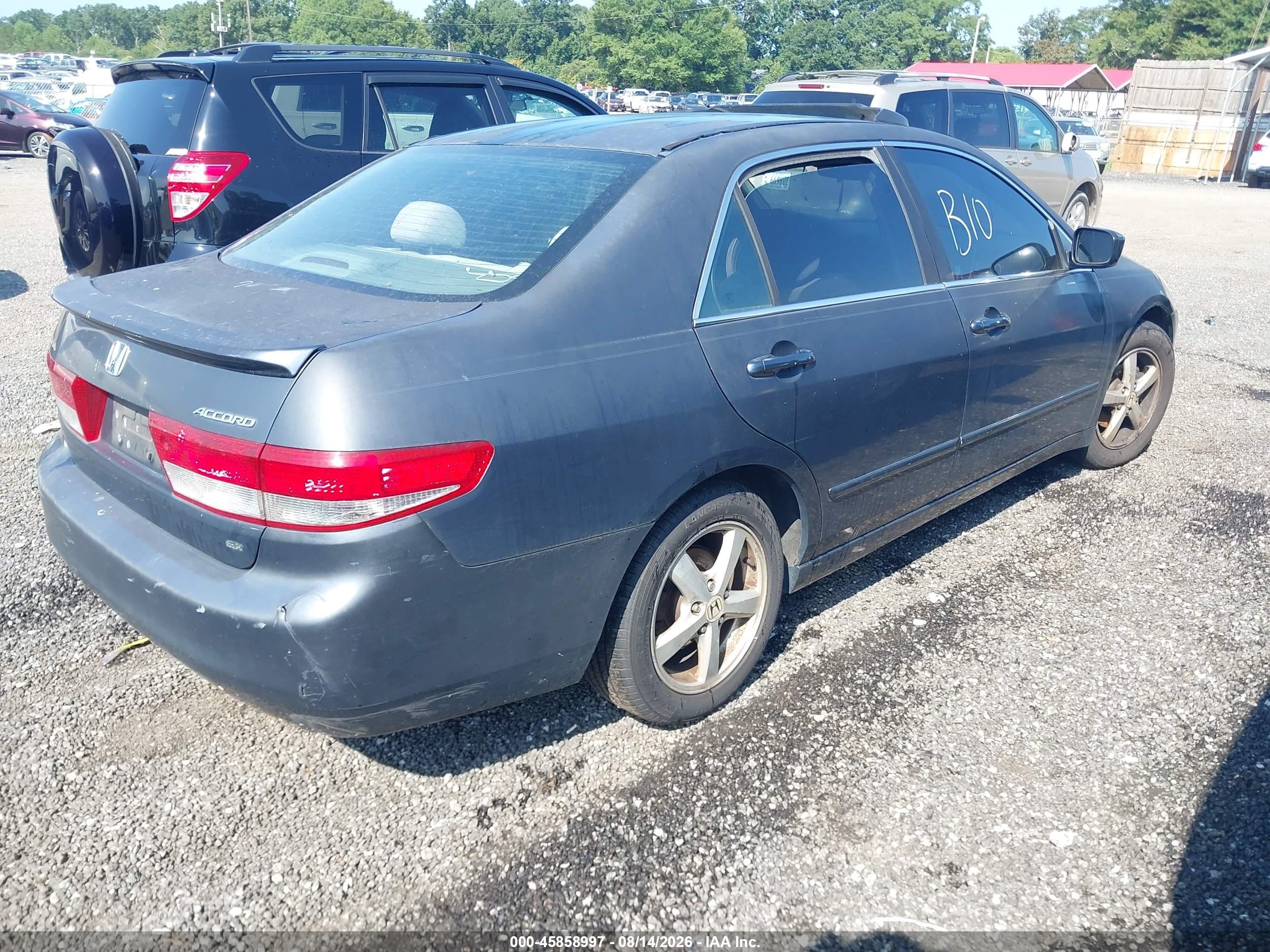 2003 Honda Accord 2.4 Ex Серый vin: 1HGCM566X3A000419