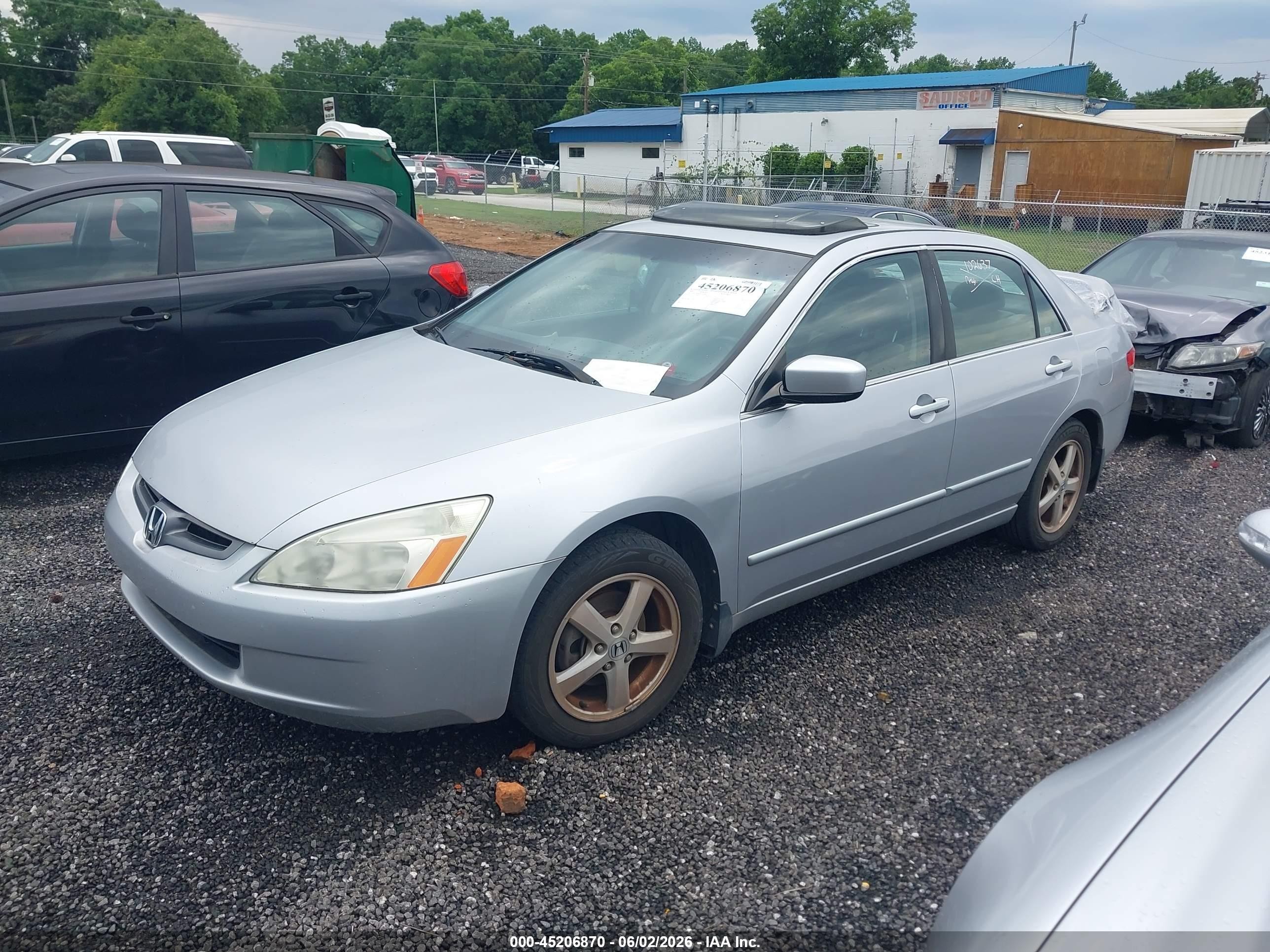 2003 Honda Accord 2.4 Ex Silver vin: 1HGCM566X3A058823
