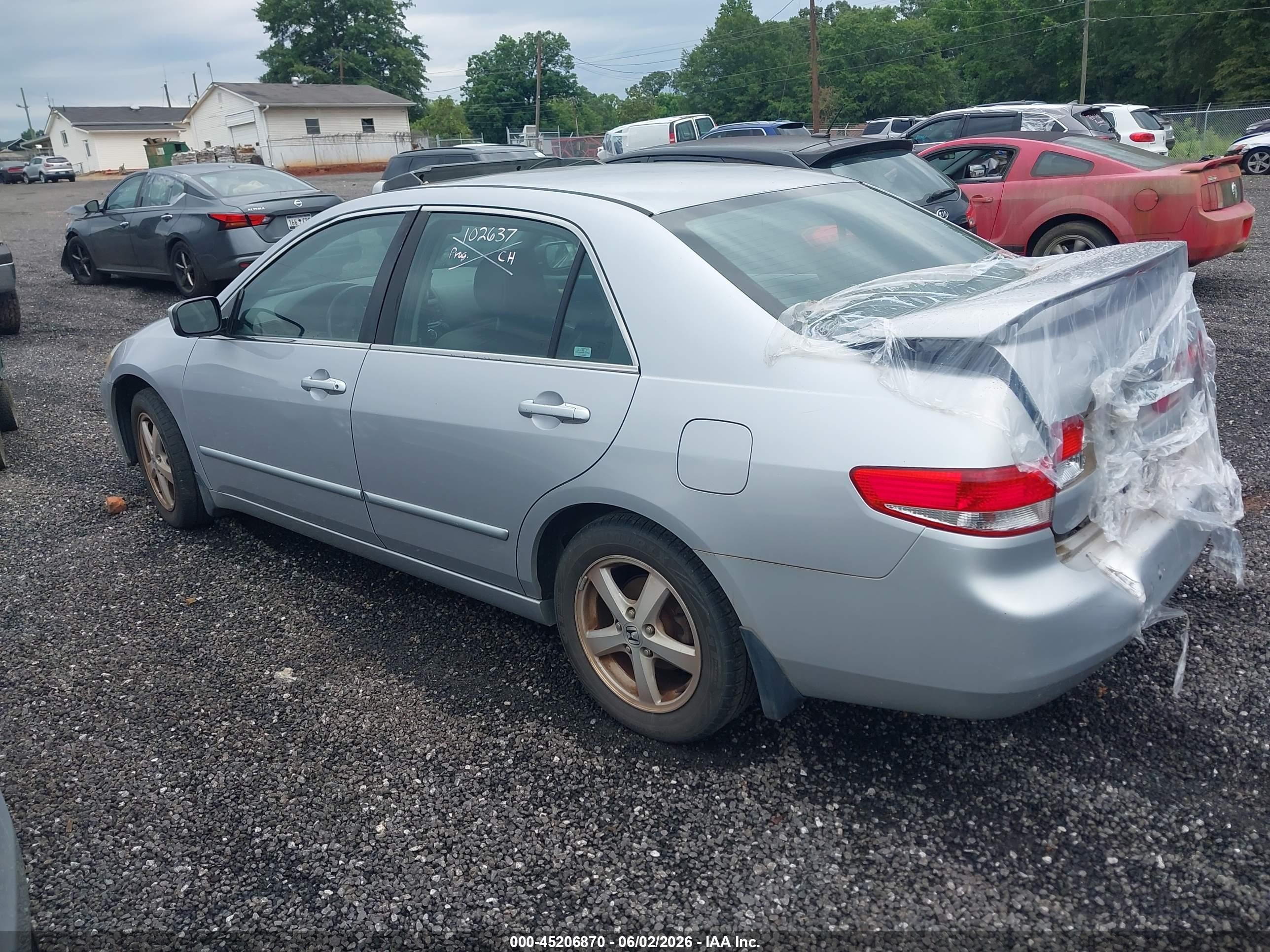 2003 Honda Accord 2.4 Ex Silver vin: 1HGCM566X3A058823