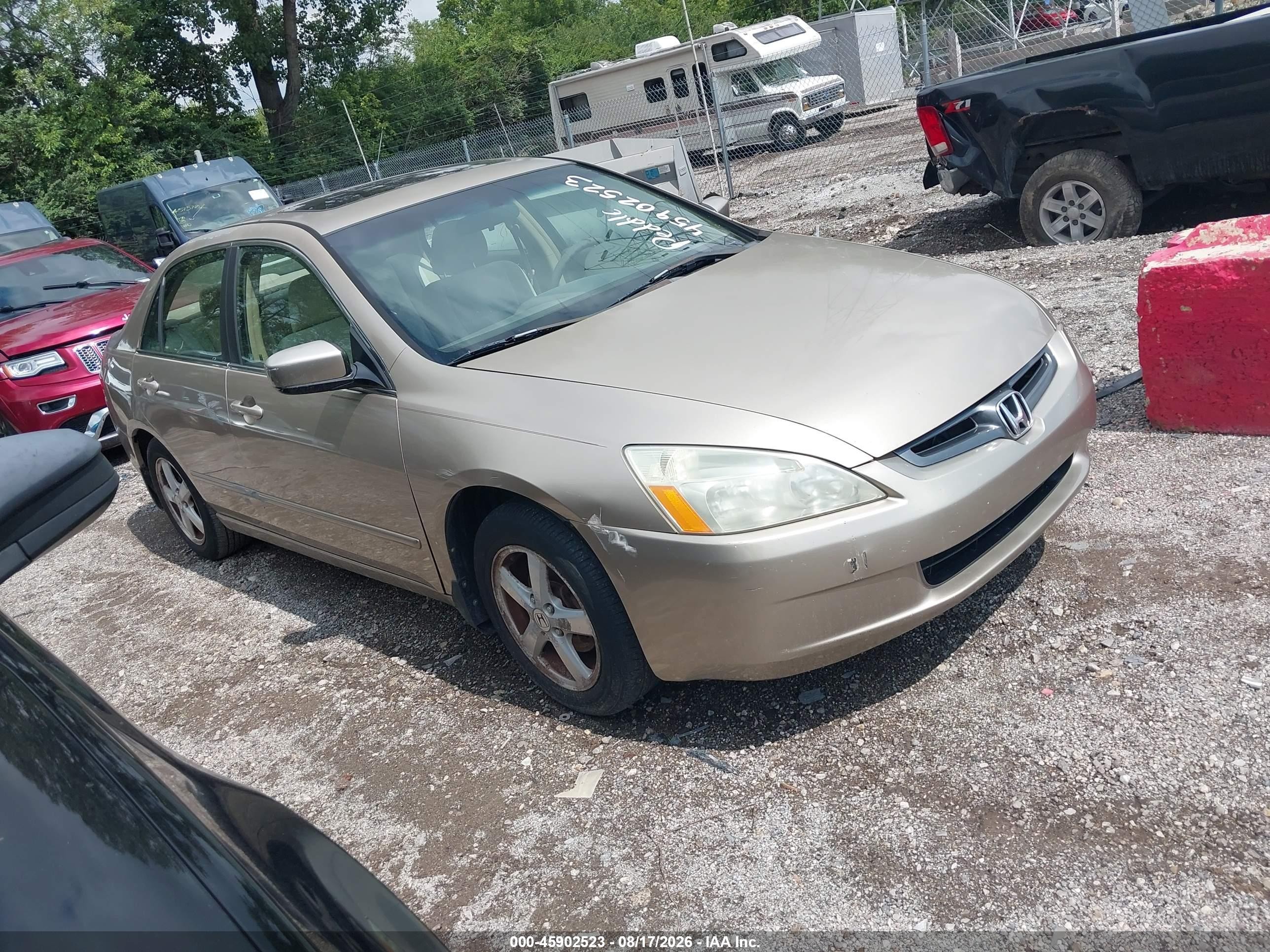 2003 Honda Accord 2.4 Ex Золотой vin: 1HGCM566X3A068249