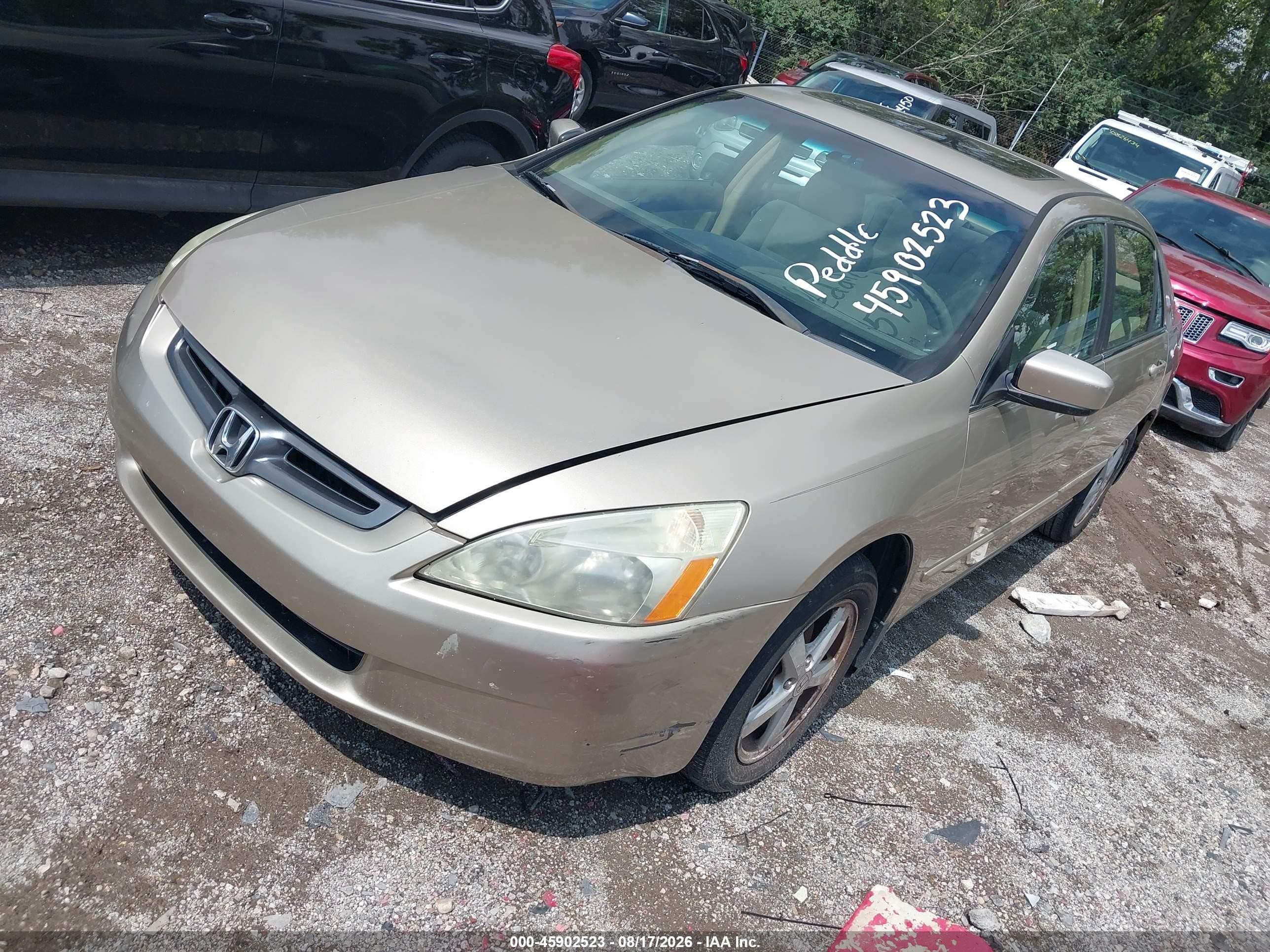 2003 Honda Accord 2.4 Ex Золотой vin: 1HGCM566X3A068249