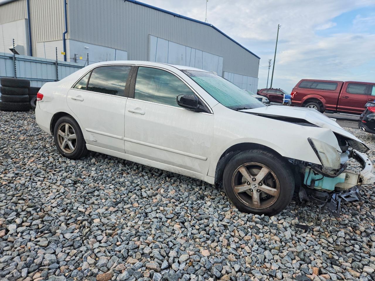2003 Honda Accord Ex White vin: 1HGCM566X3A097797