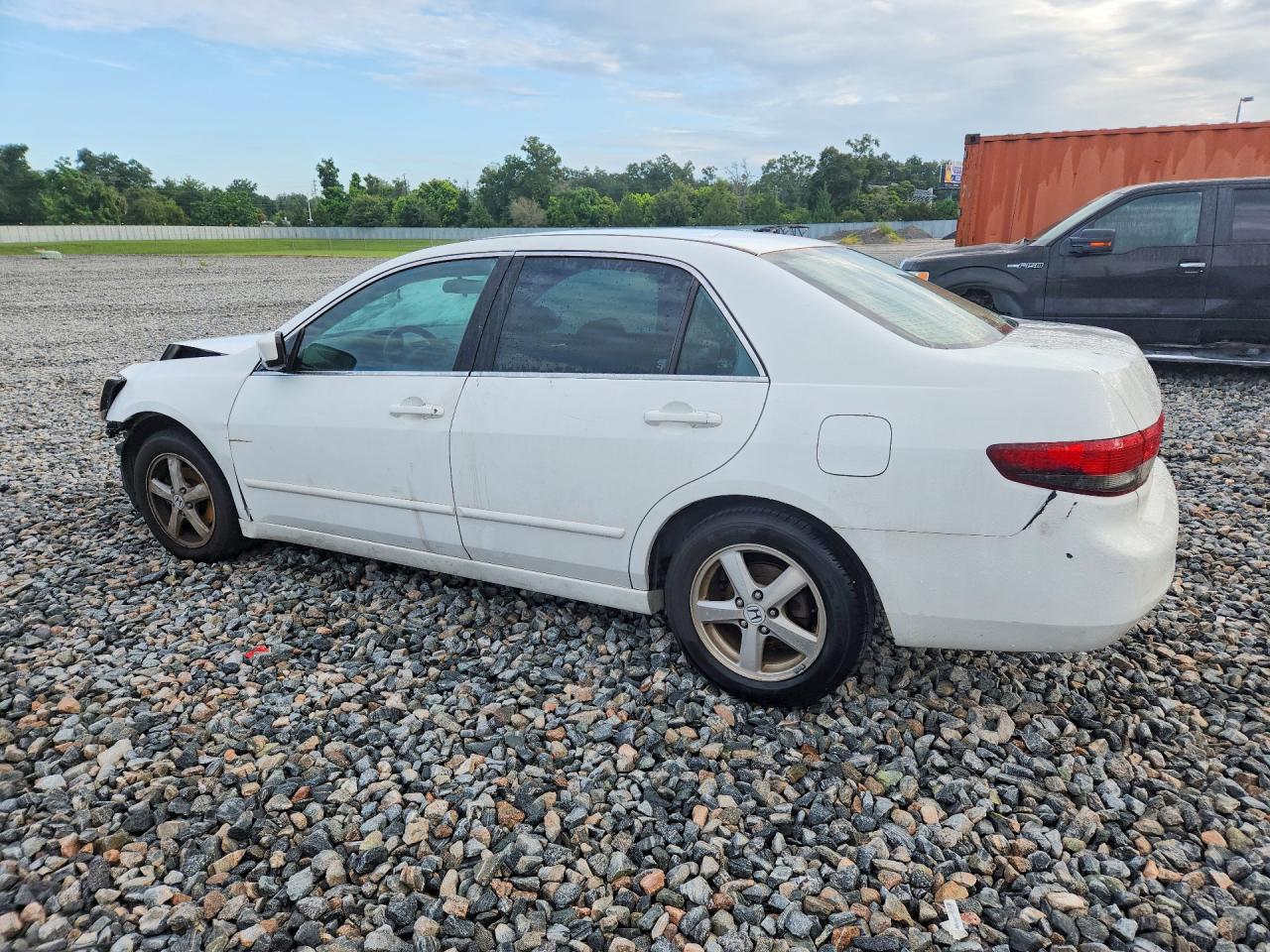 2003 Honda Accord Ex White vin: 1HGCM566X3A097797