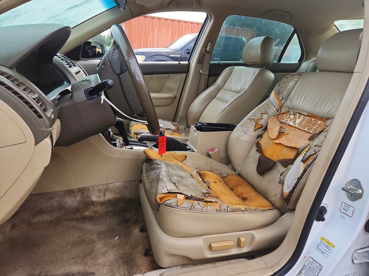 2003 Honda Accord Ex White vin: 1HGCM566X3A097797